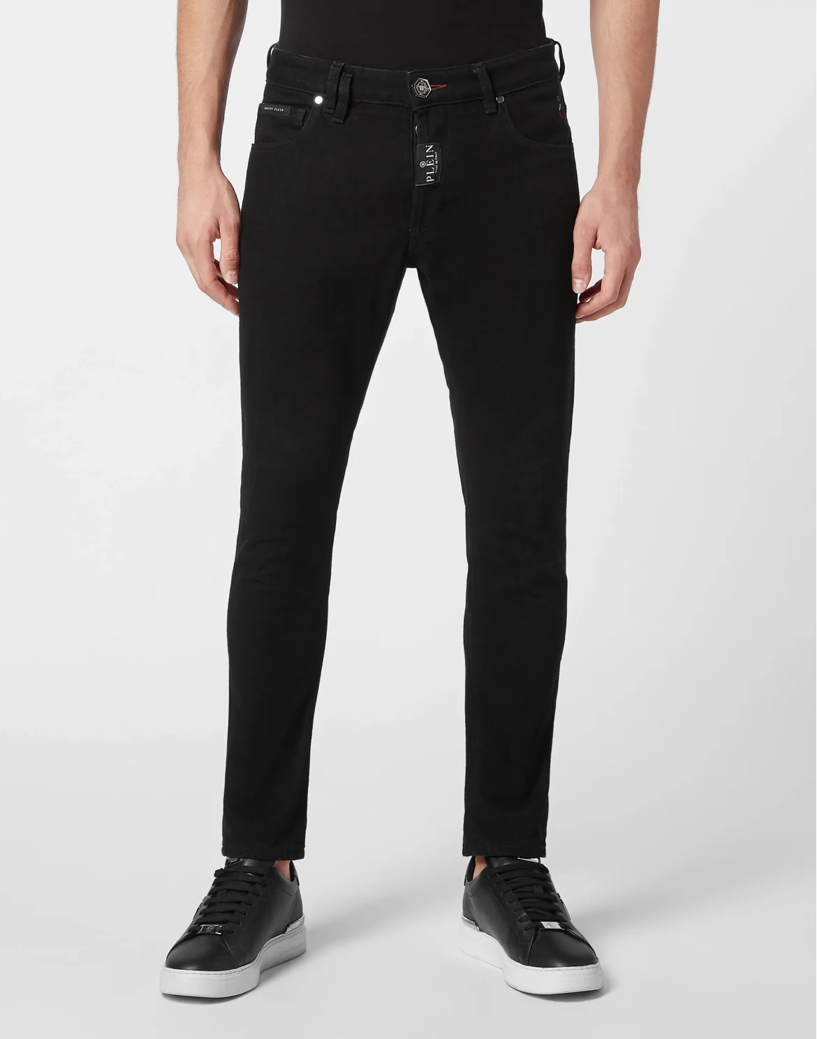 Denim Trousers Skinny Fit, цвет: Черный