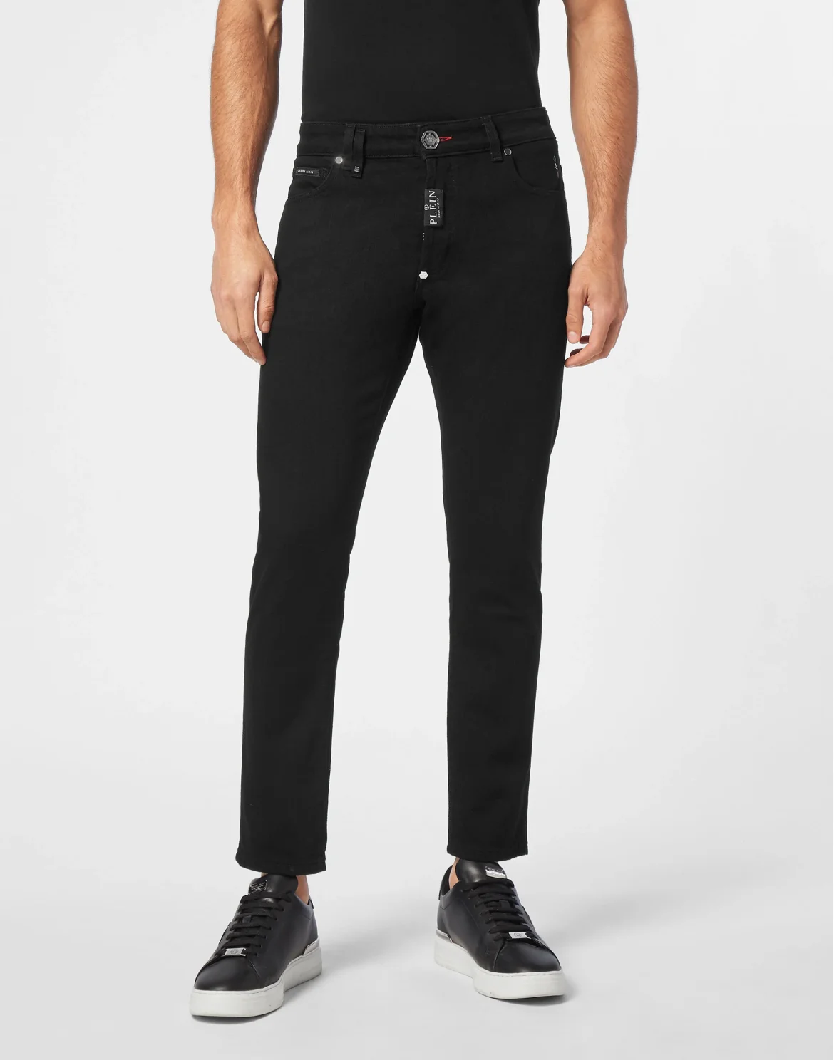 Denim Trousers Skinny Fit, цвет: Черный