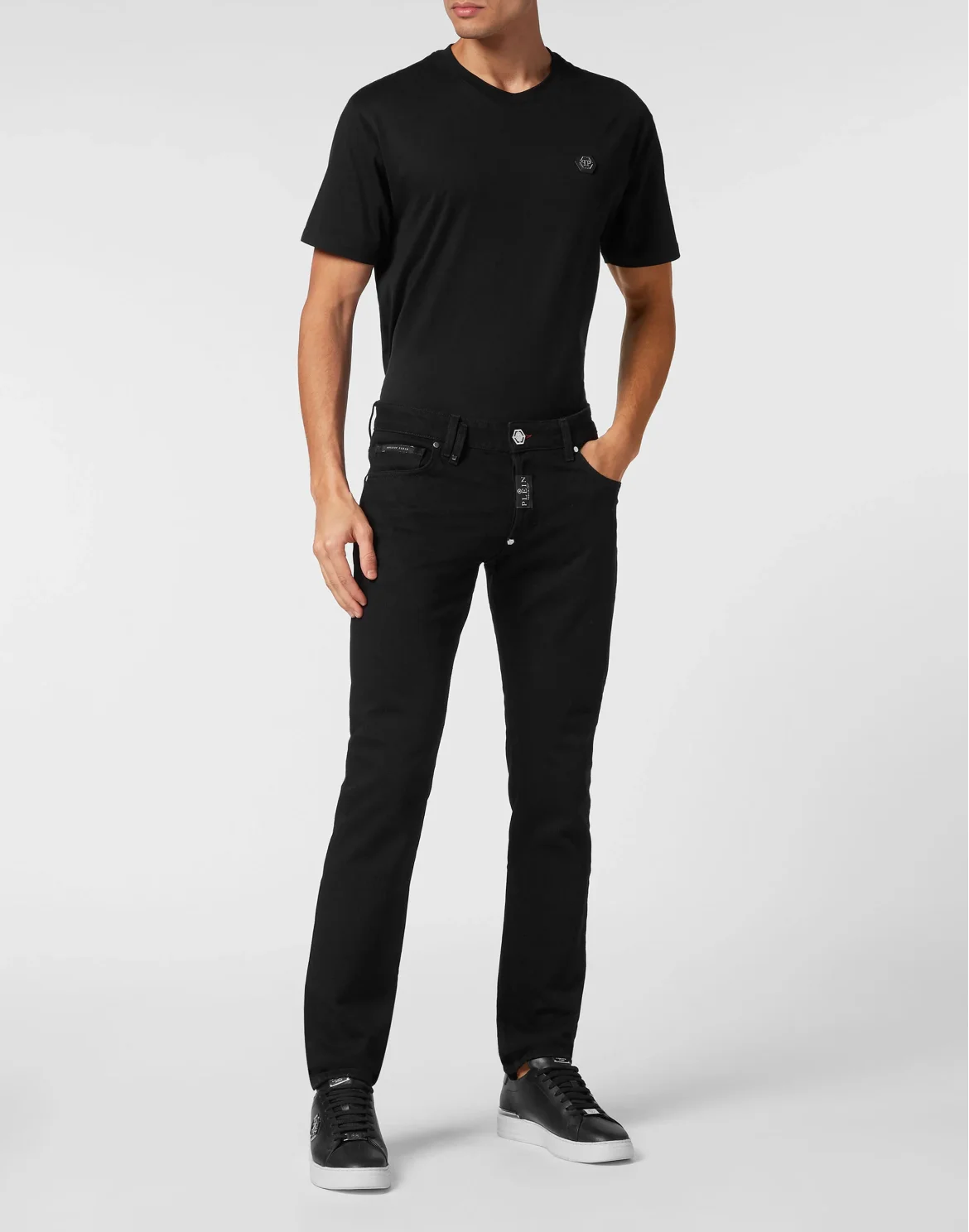Denim Trousers Super Straight Cut, цвет: Черный