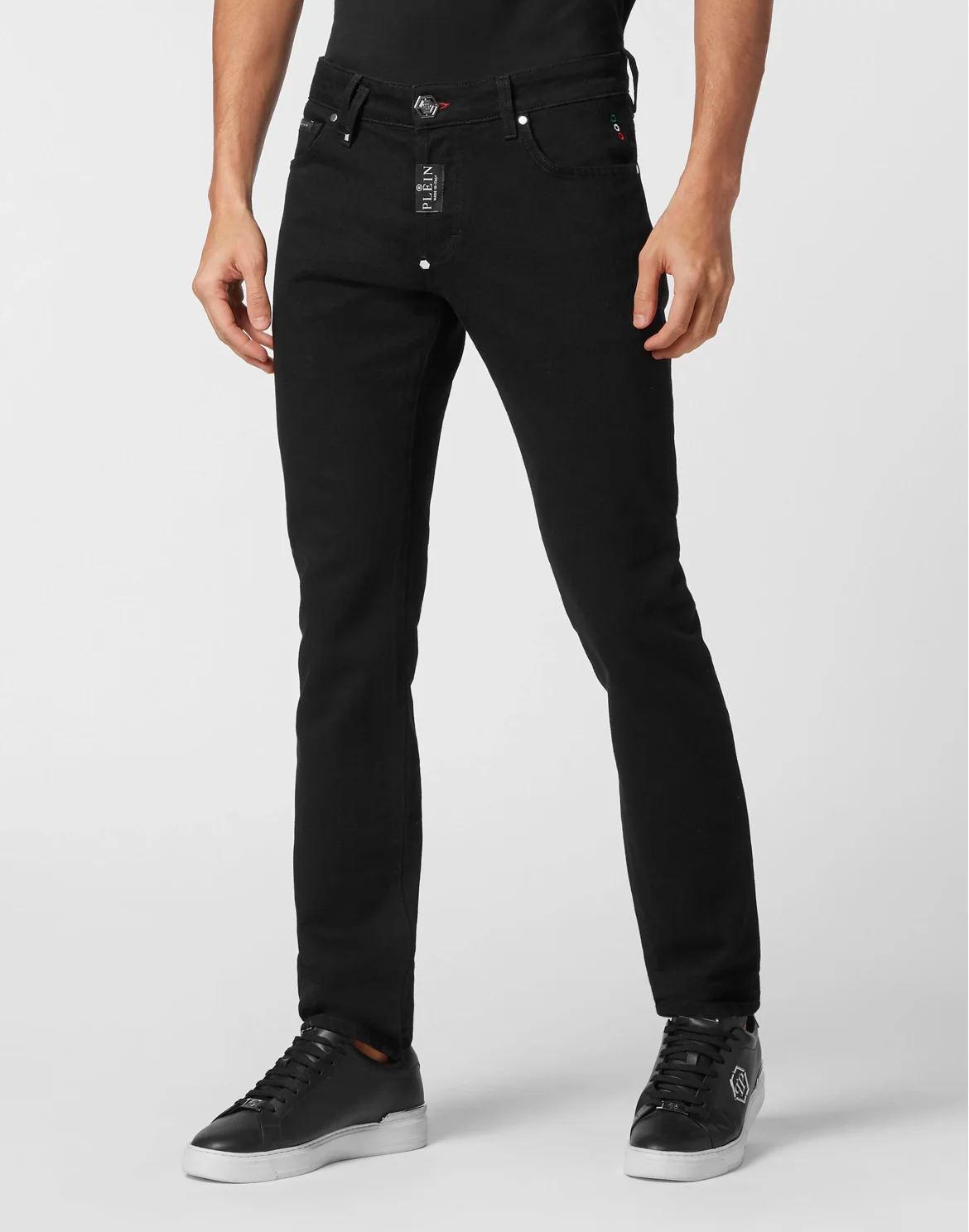 Denim Trousers Super Straight Cut, цвет: Черный
