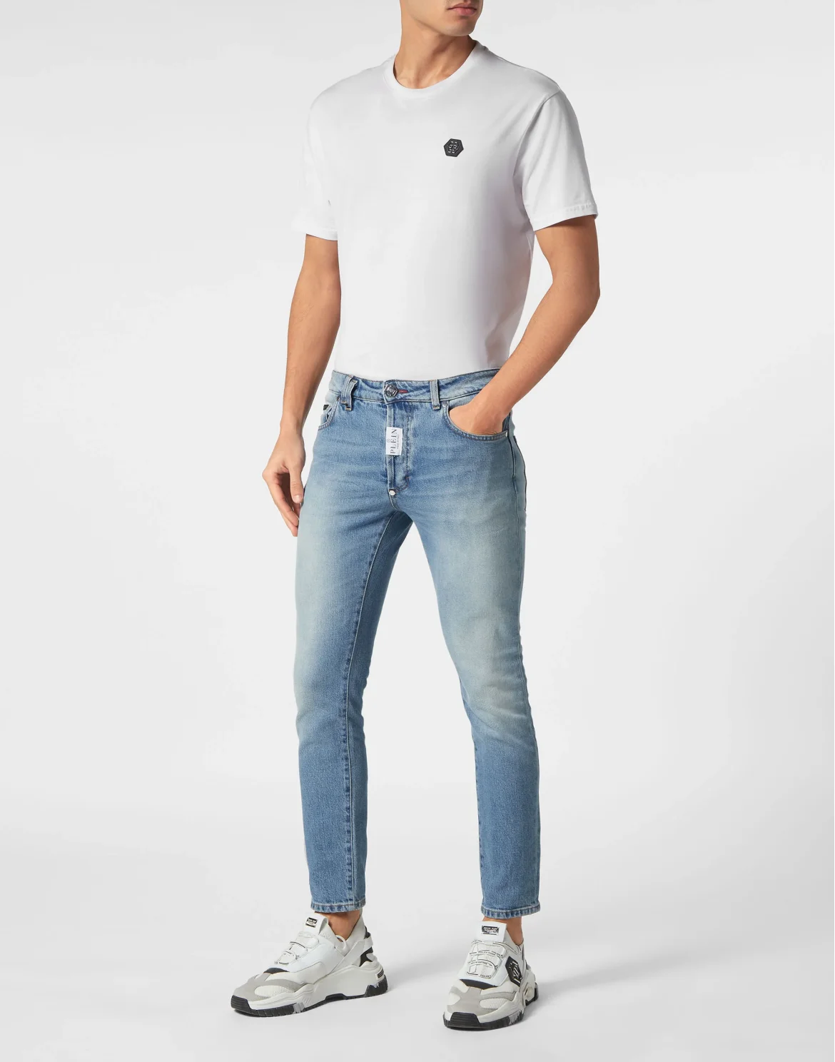 Denim Trousers Skinny Fit, цвет: Синий