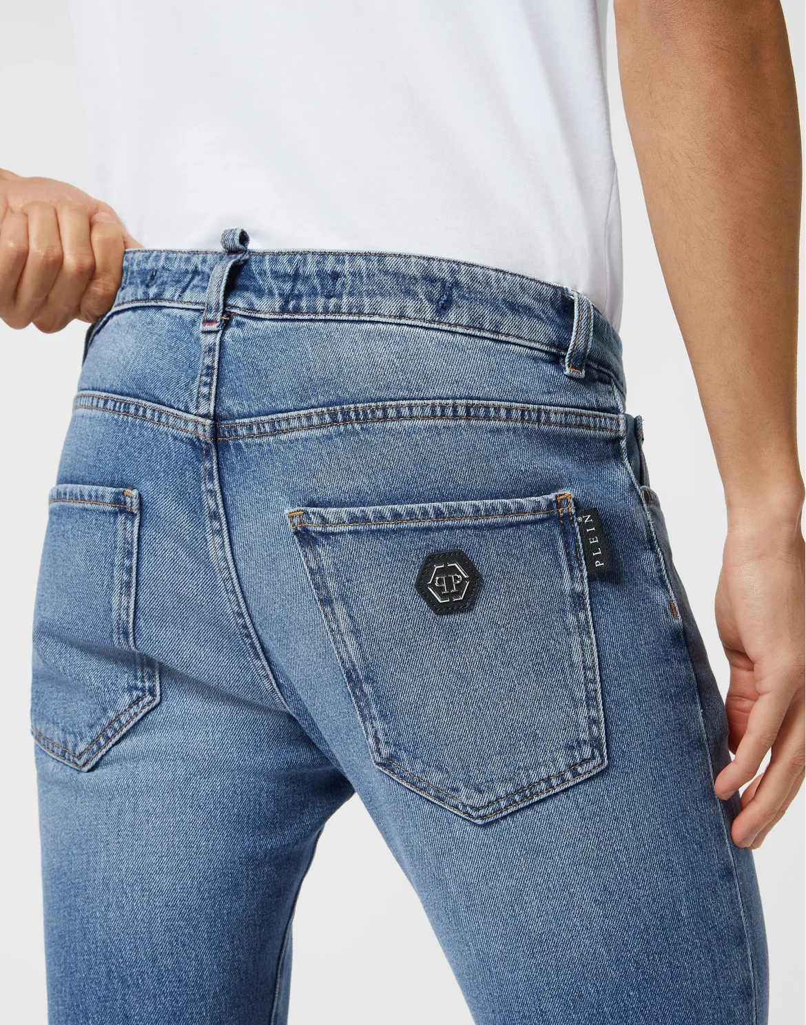 Denim Trousers Skinny Fit, цвет: Синий