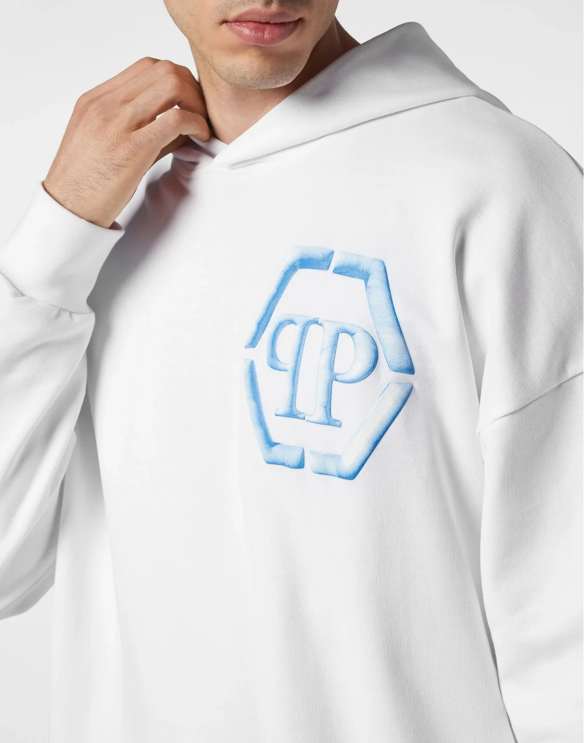 Hoodie Sweatshirt Hexagon, цвет: Белый