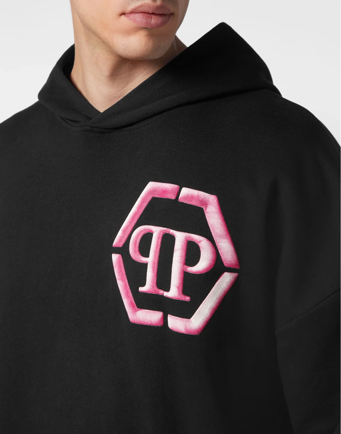 Hoodie Sweatshirt Hexagon, цвет: Черный