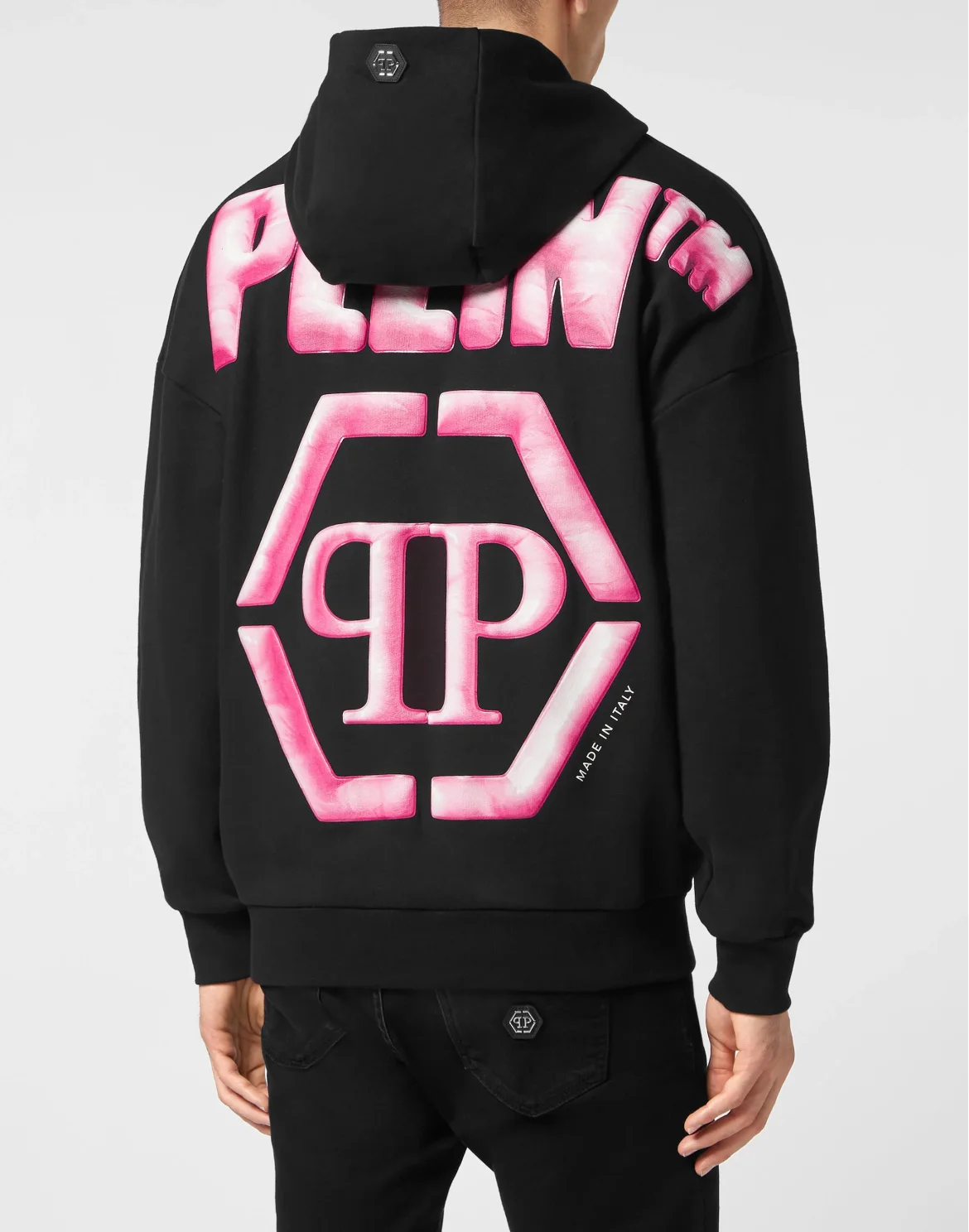 Hoodie Sweatshirt Hexagon, цвет: Черный