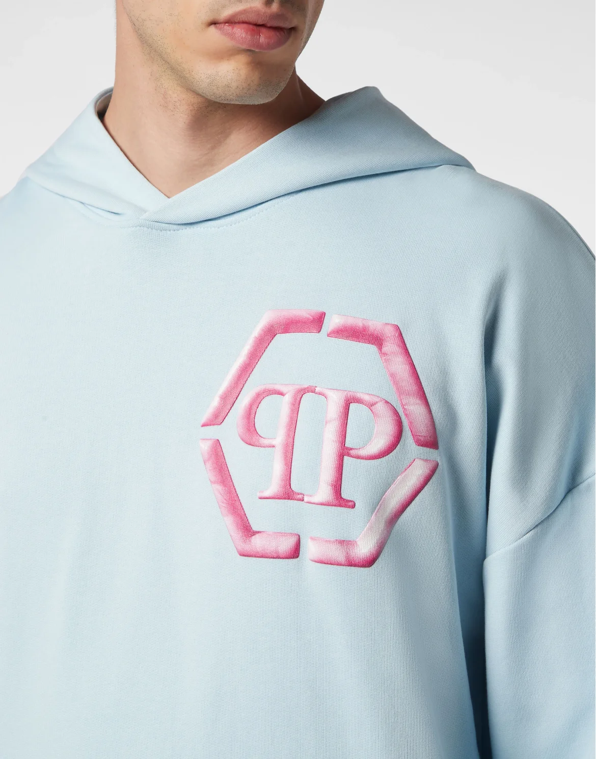 Hoodie Sweatshirt Hexagon, цвет: Голубой