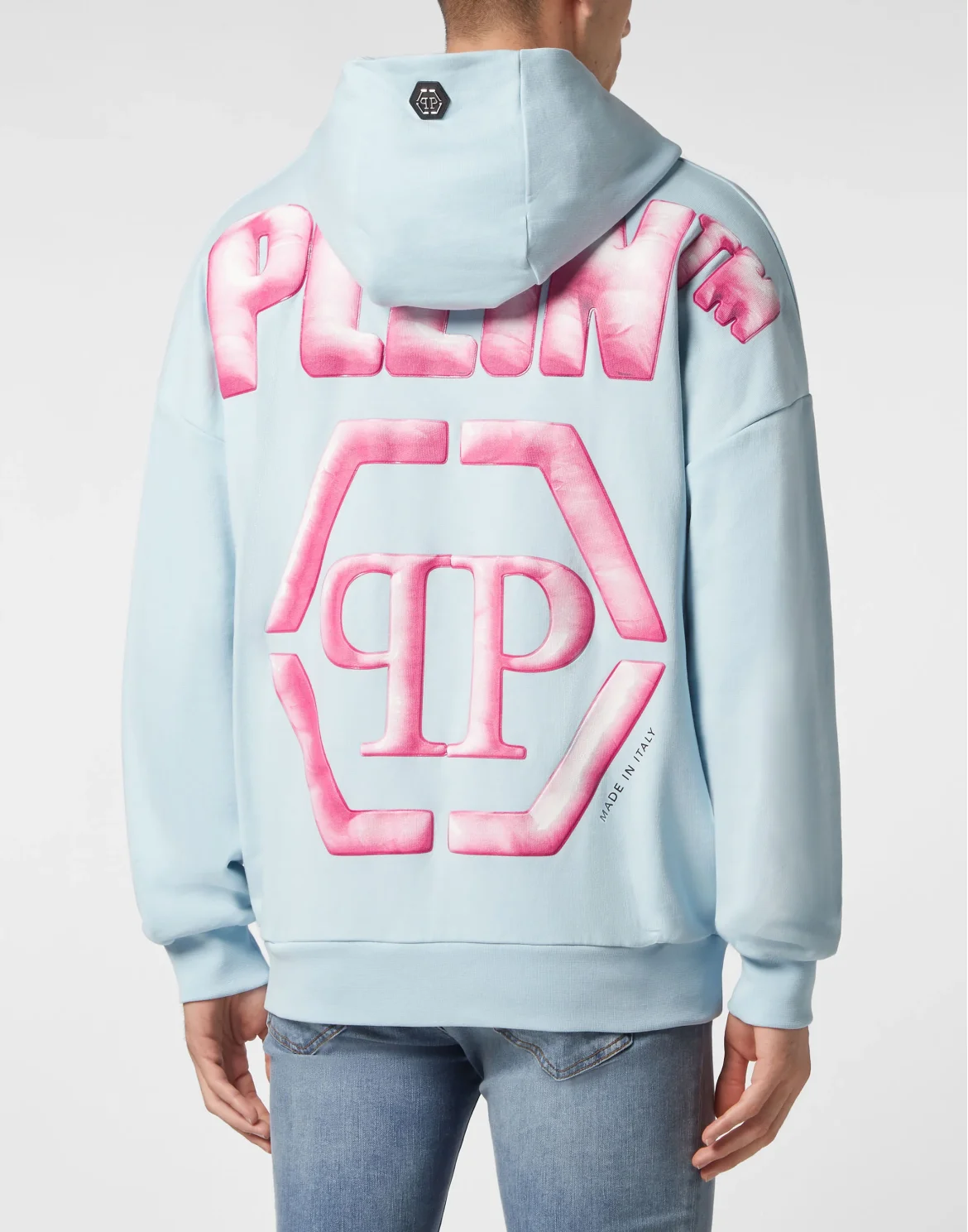 Hoodie Sweatshirt Hexagon, цвет: Голубой