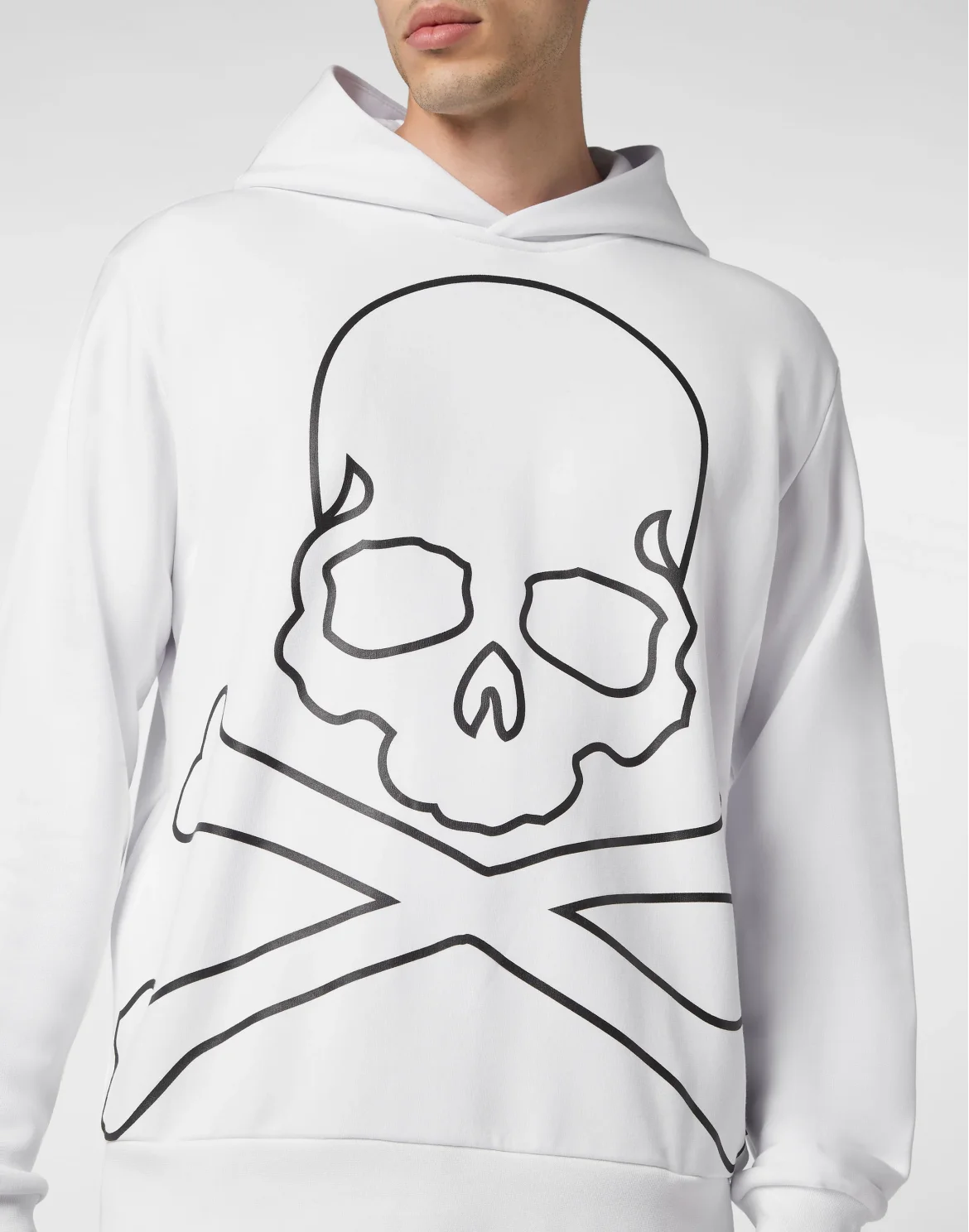 Hoodie Sweatshirt Skull&Bones, цвет: Белый