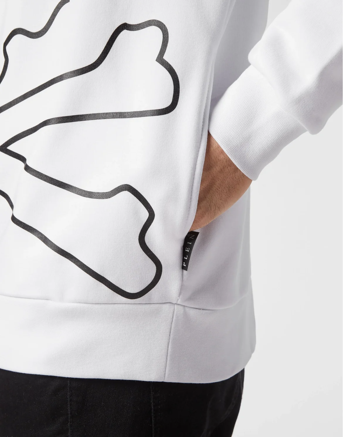 Hoodie Sweatshirt Skull&Bones, цвет: Белый