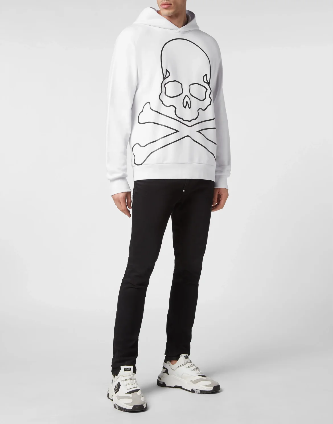 Hoodie Sweatshirt Skull&Bones, цвет: Белый
