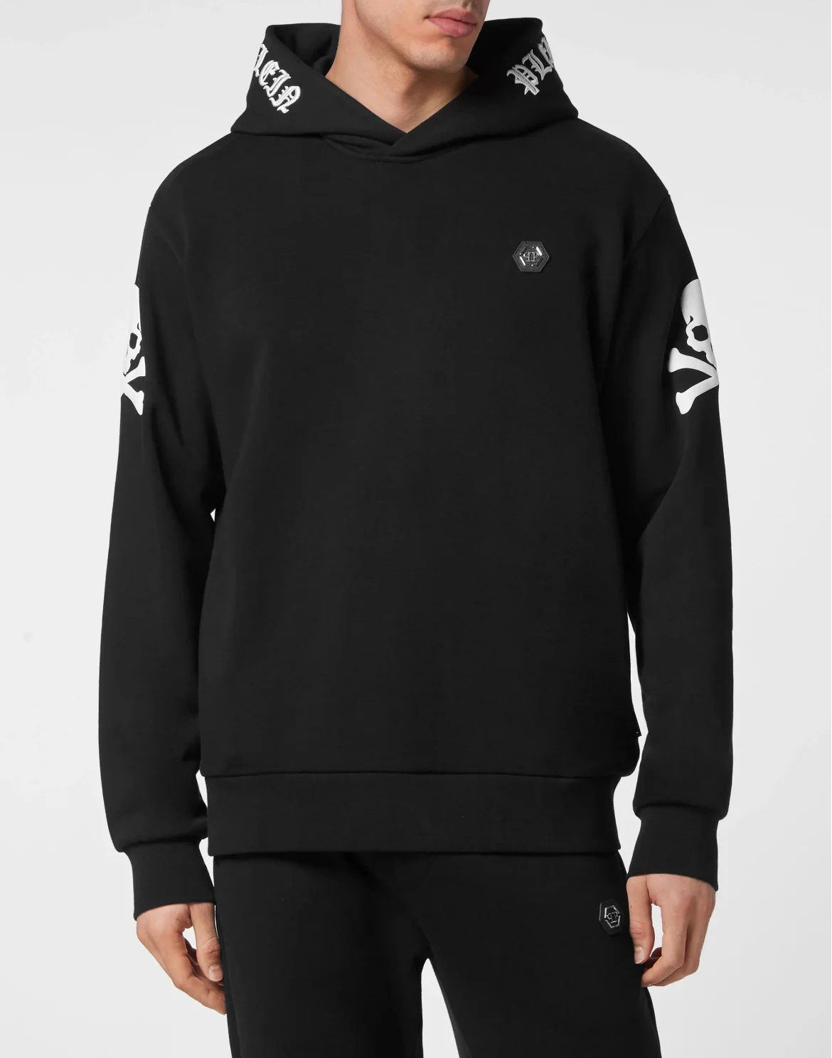 Hoodie Sweatshirt Skull&Bones, цвет: Черный