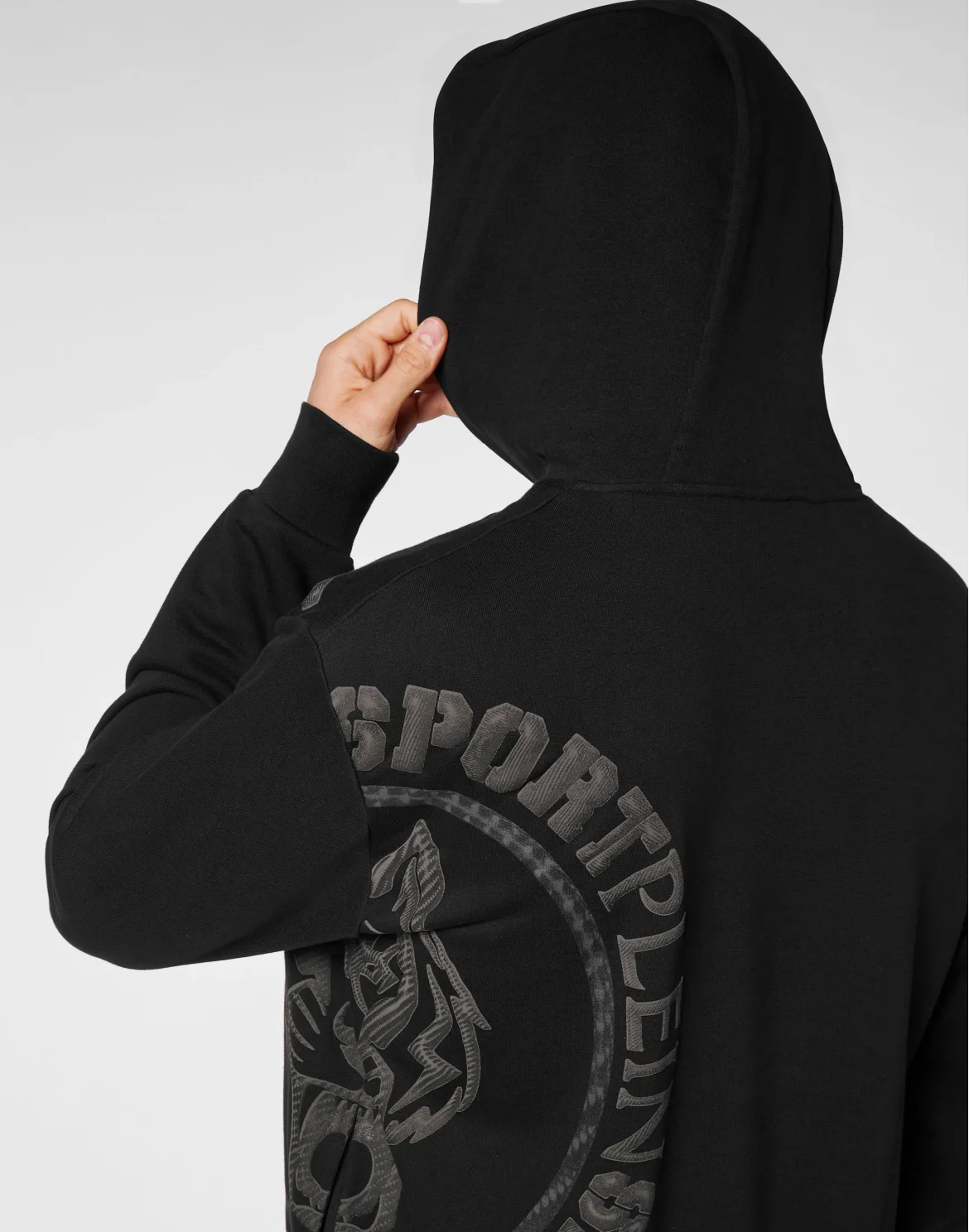 Hoodie Sweatshirt Carbon Tiger, цвет: Черный