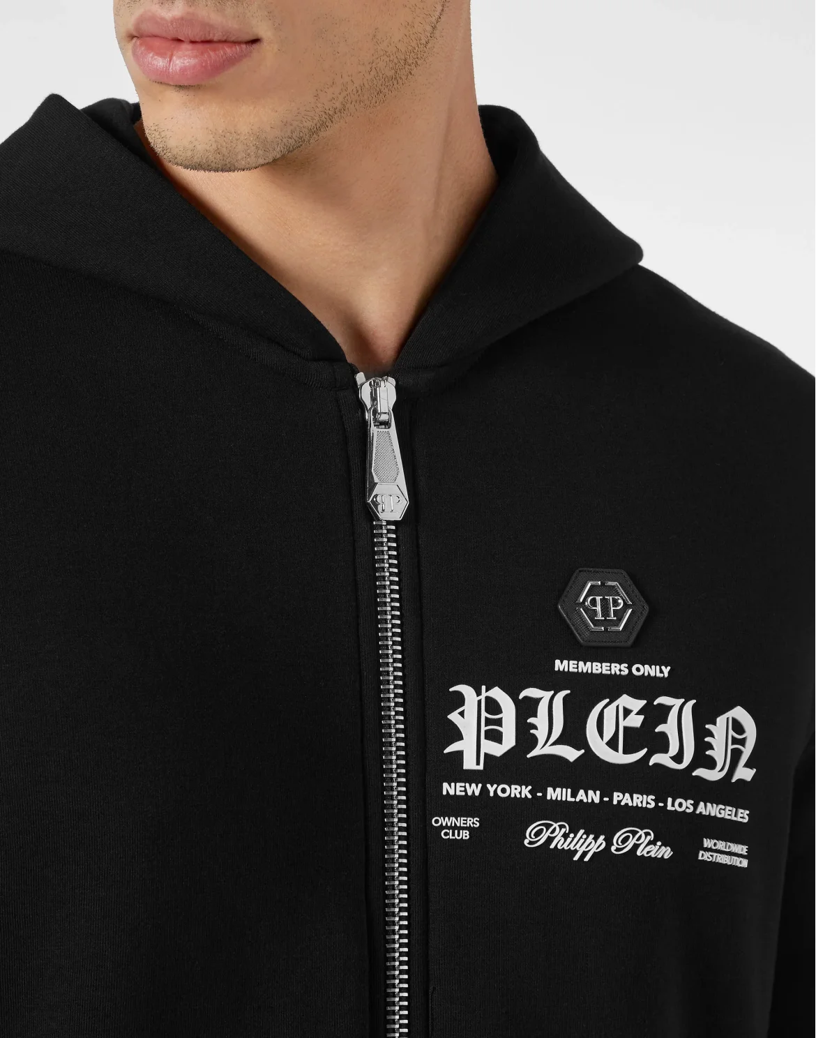 Hoodie Sweatjacket Gothic Plein, цвет: Черный