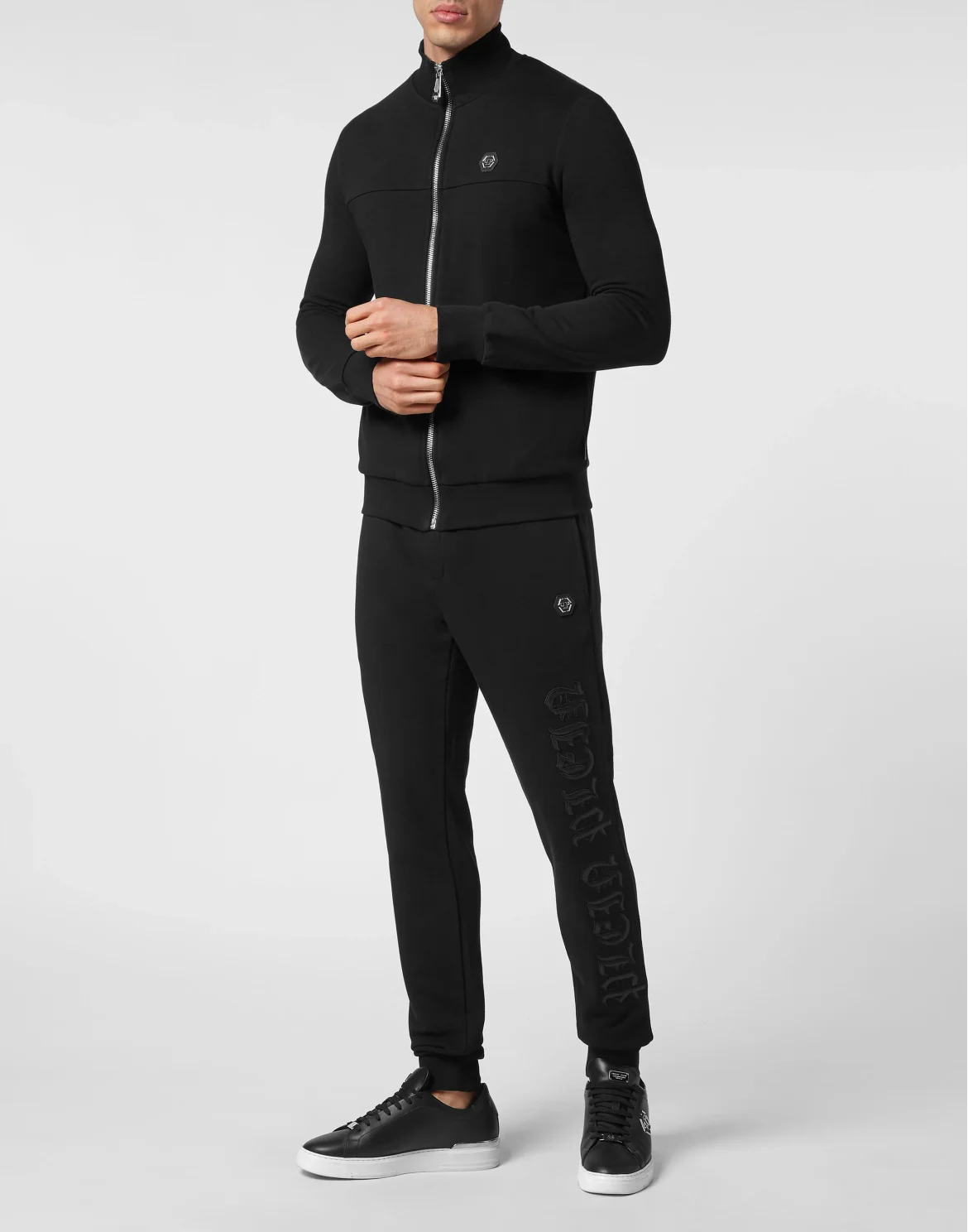 Jogging Tracksuit: Top/Trousers Gothic Plein, цвет: Черный
