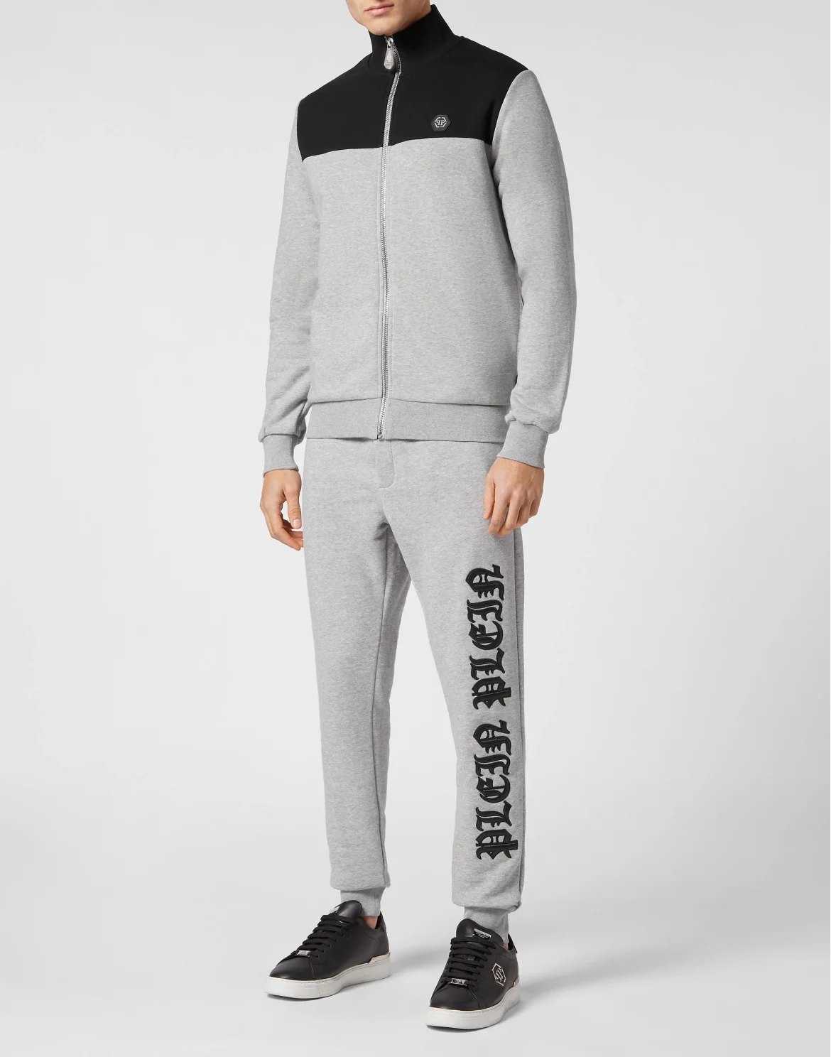 Jogging Tracksuit: Top/Trousers Gothic Plein, цвет: Серый