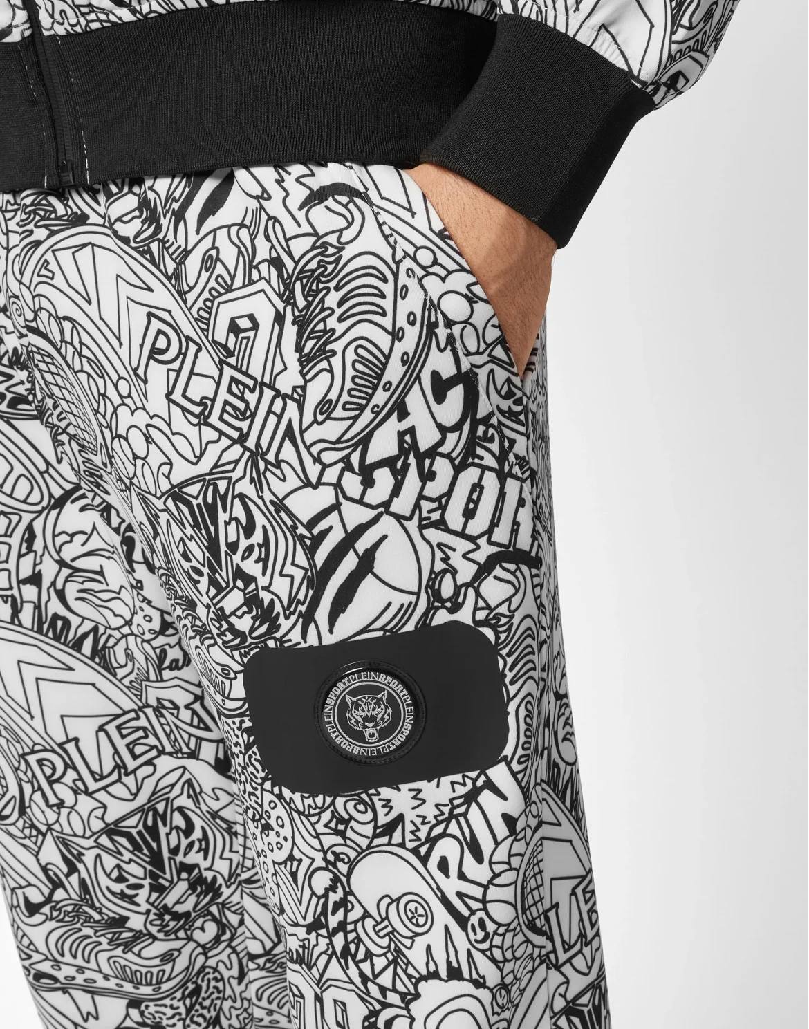 Jogging Set/ Jogging top and Jogging Trousers Doodle, цвет: Белый