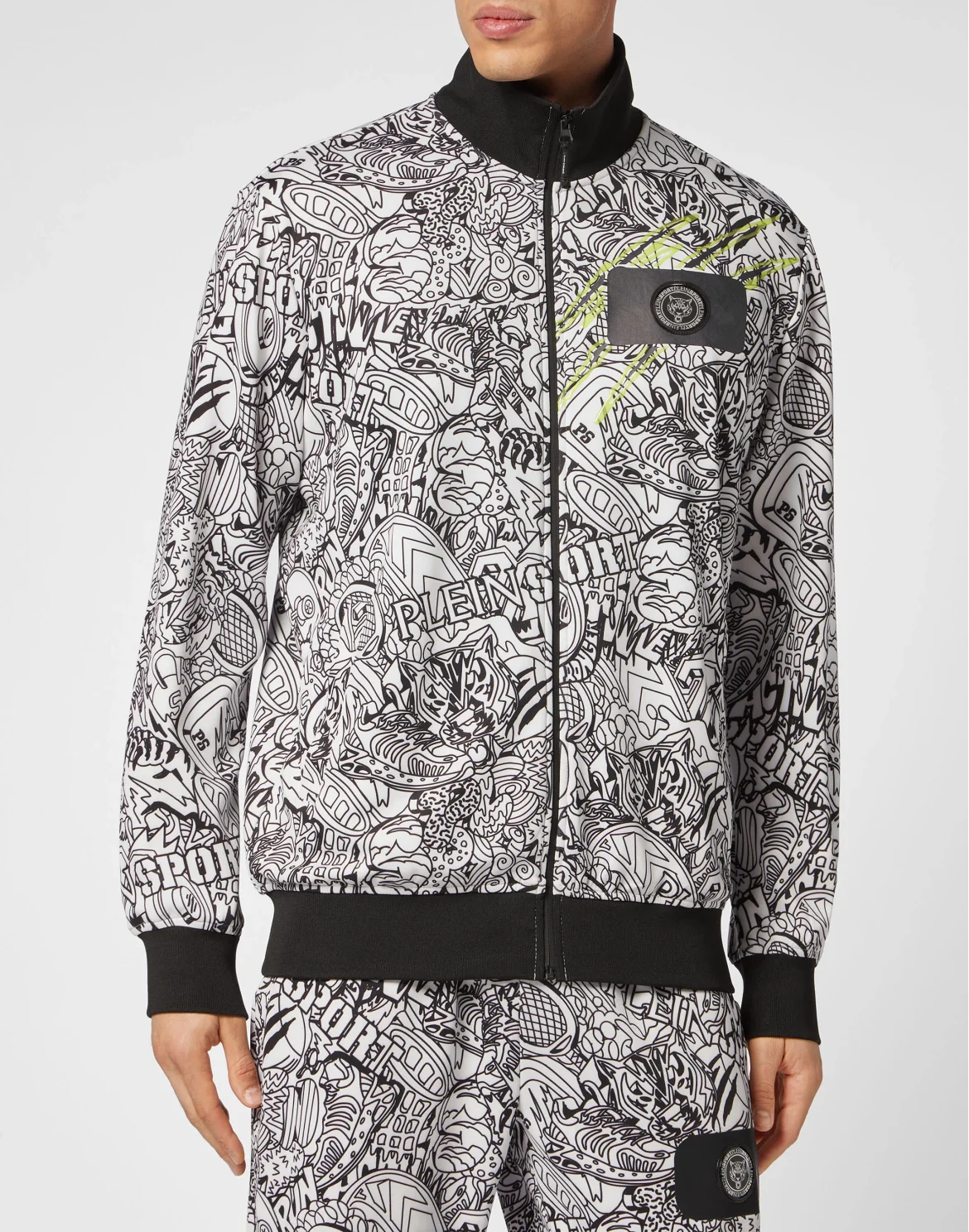 Jogging Set/ Jogging top and Jogging Trousers Doodle, цвет: Белый
