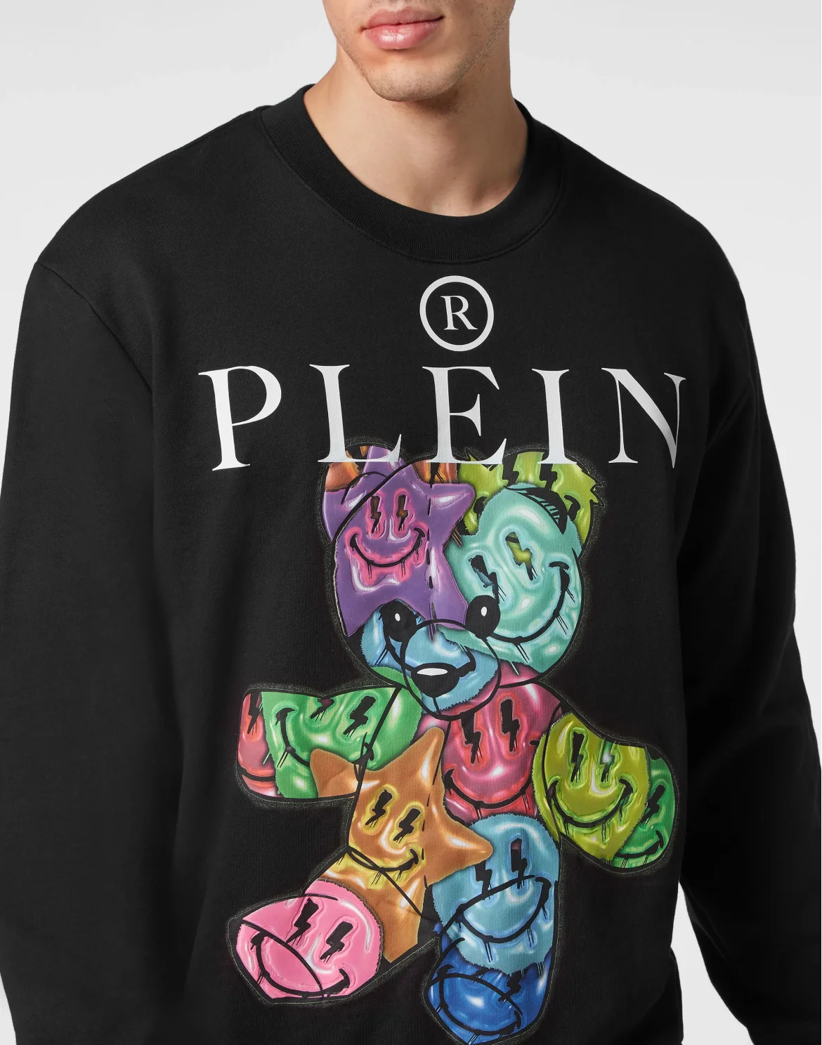Sweatshirt Roundneck Teddy Bear, цвет: Черный