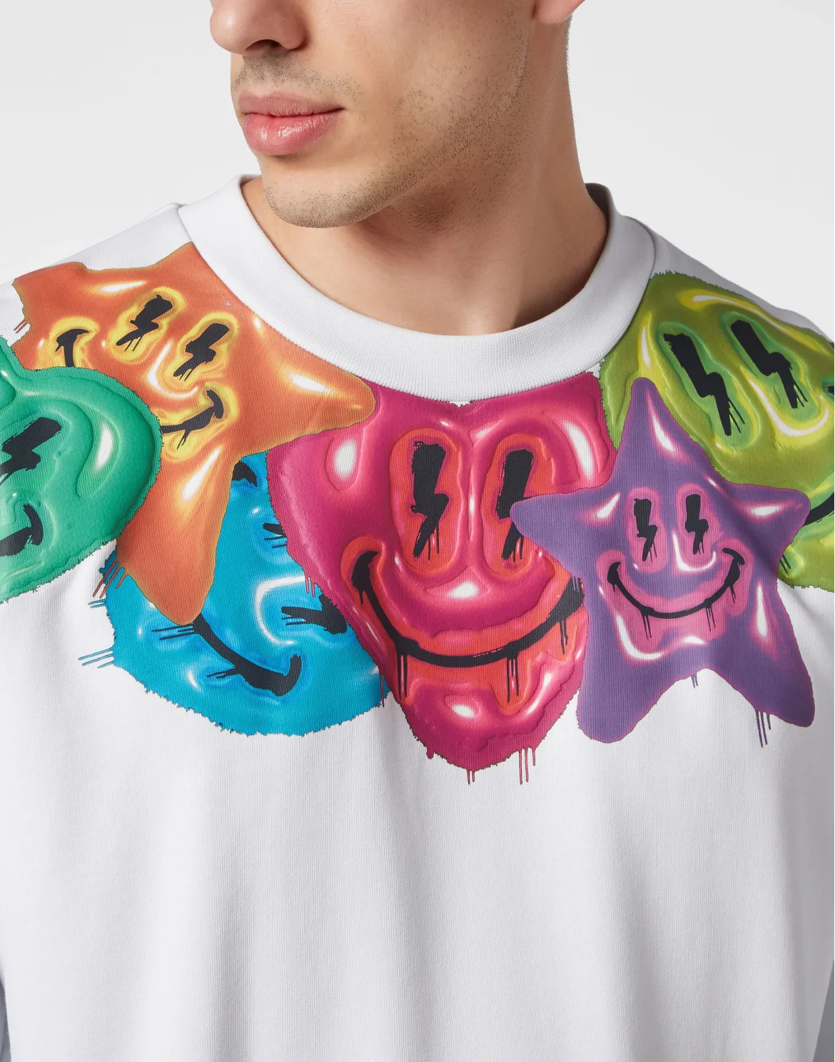 Sweatshirt Roundneck Smile, цвет: Белый