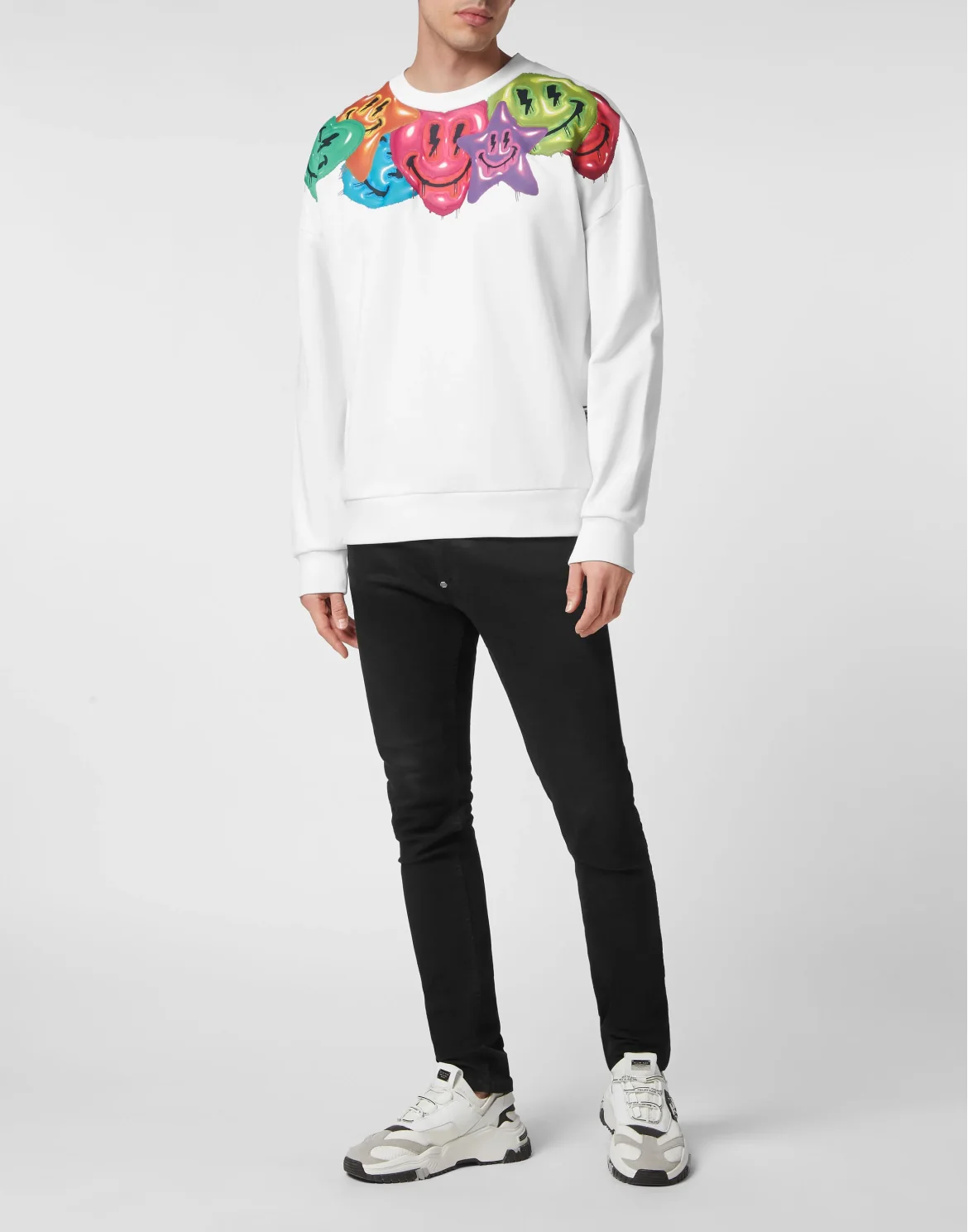 Sweatshirt Roundneck Smile, цвет: Белый