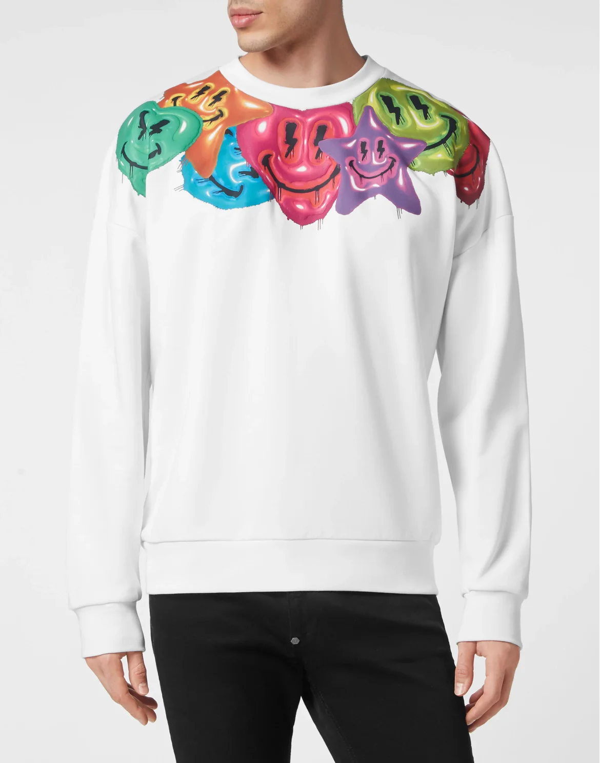 Sweatshirt Roundneck Smile, цвет: Белый