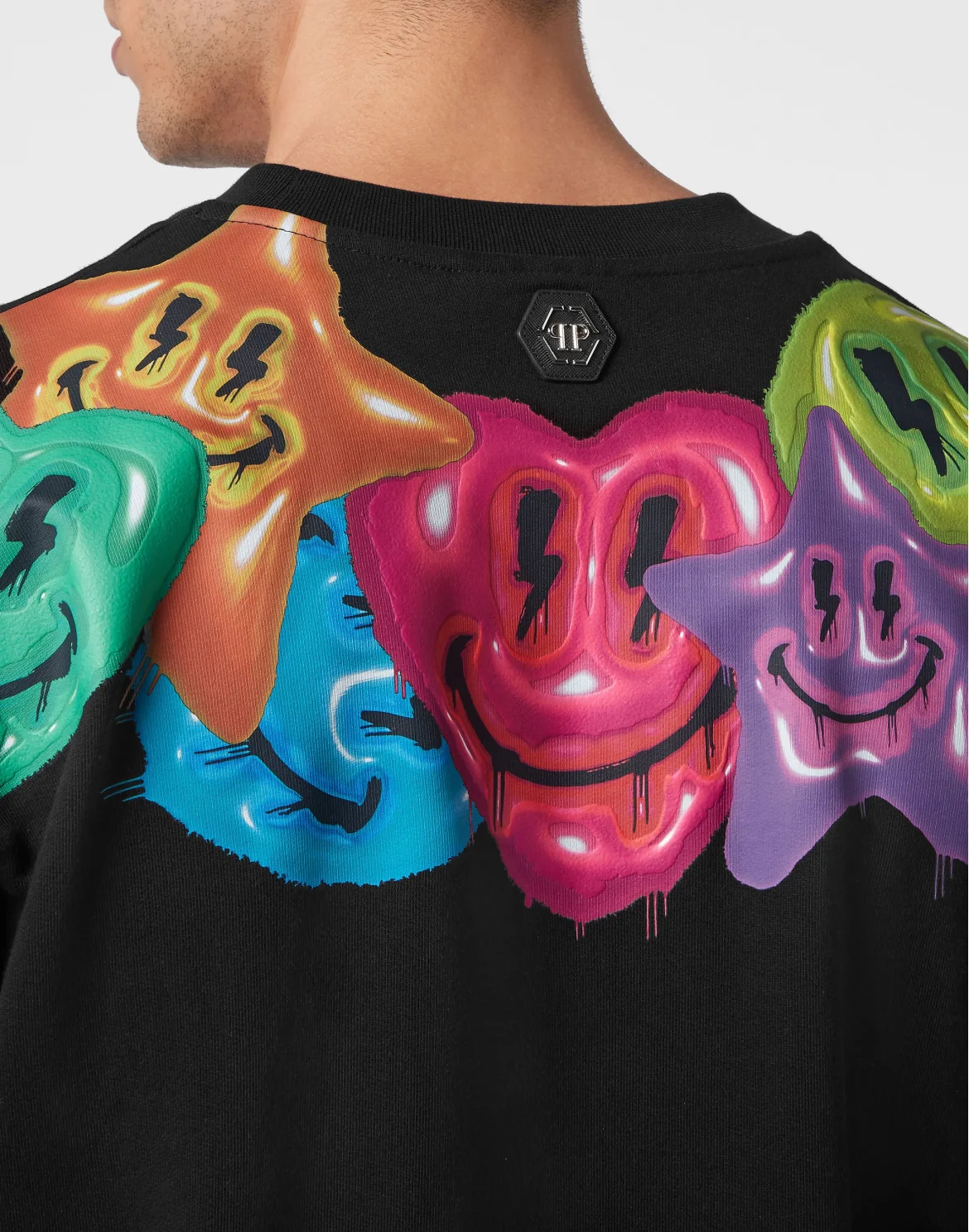 Sweatshirt Roundneck Smile, цвет: Черный