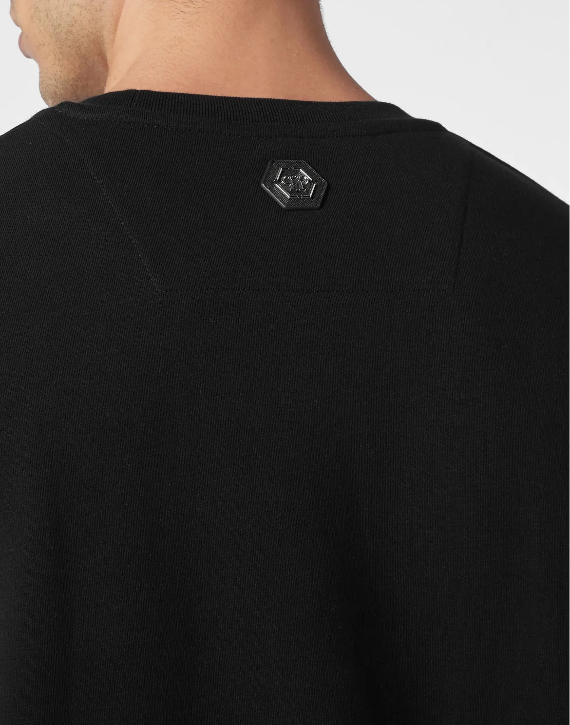 Sweatshirt LS with Crystals Paisley Gothic Plein, цвет: Черный