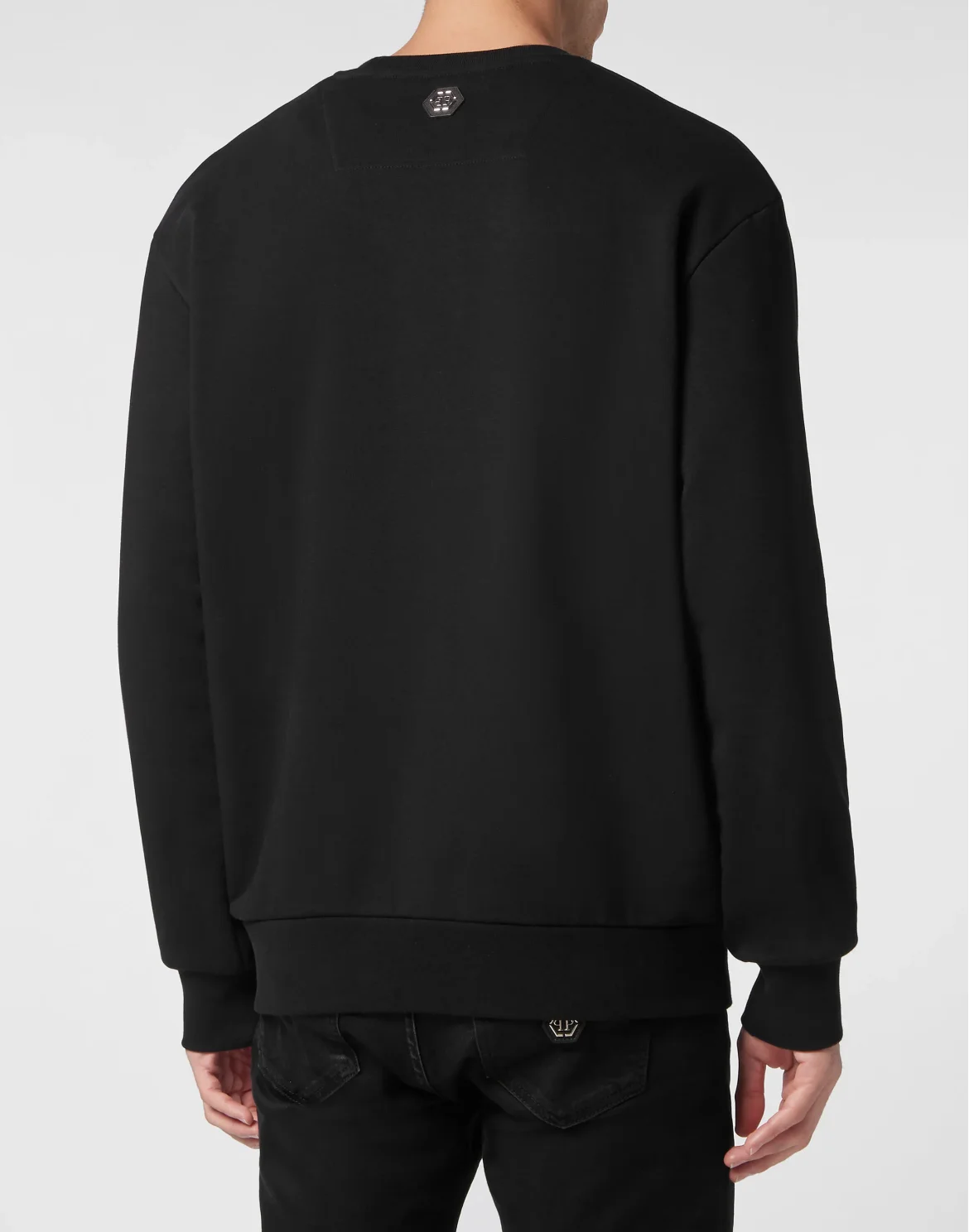 Sweatshirt LS with Crystals Paisley Gothic Plein, цвет: Черный