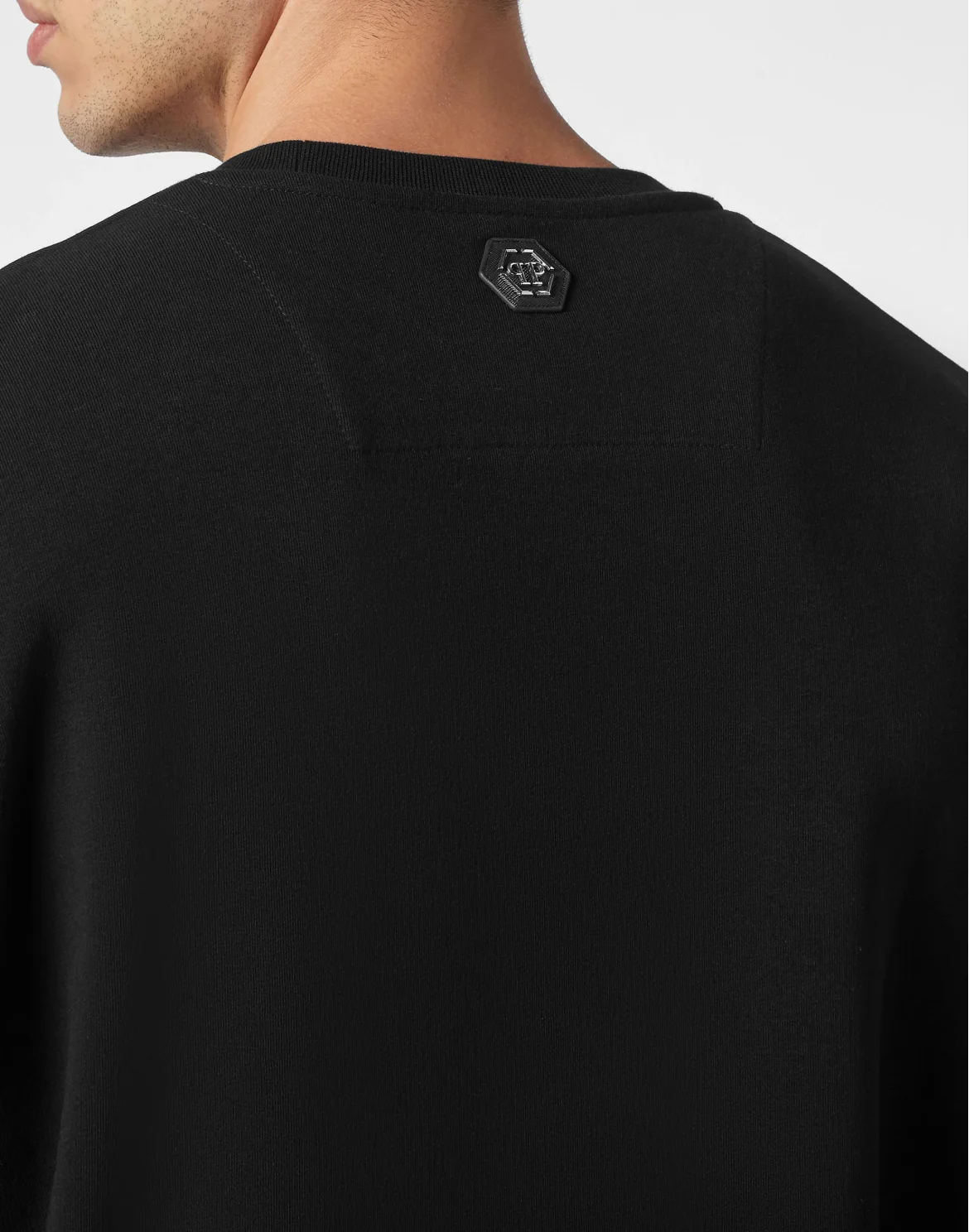 Sweatshirt LS with Crystals Paisley Gothic Plein, цвет: Черный