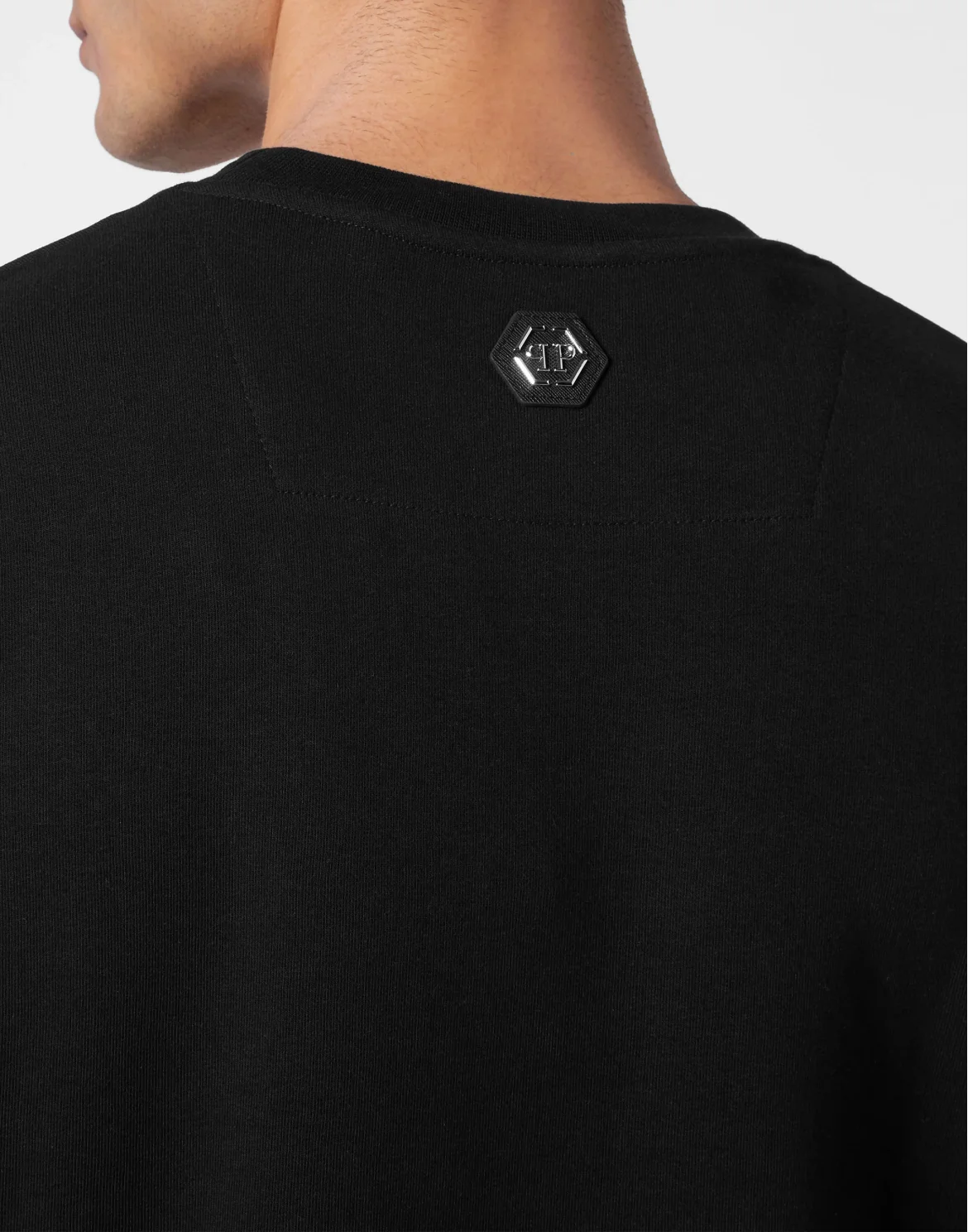 Sweatshirt LS with Crystals Paisley Gothic Plein, цвет: Черный