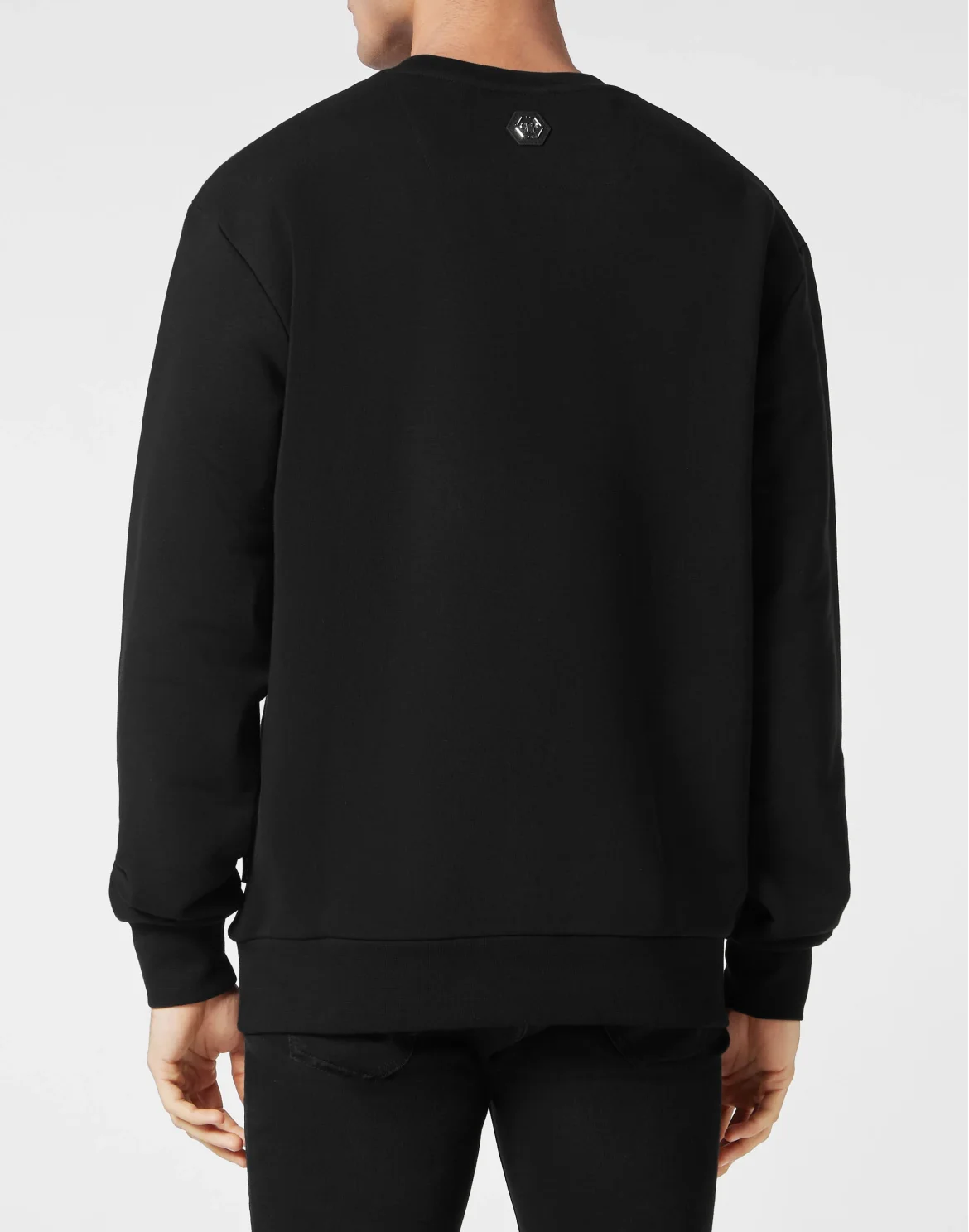 Sweatshirt LS with Crystals Paisley Gothic Plein, цвет: Черный
