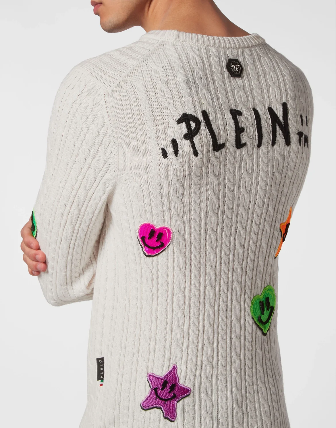 Wool Pullover Round Neck, цвет: Белый