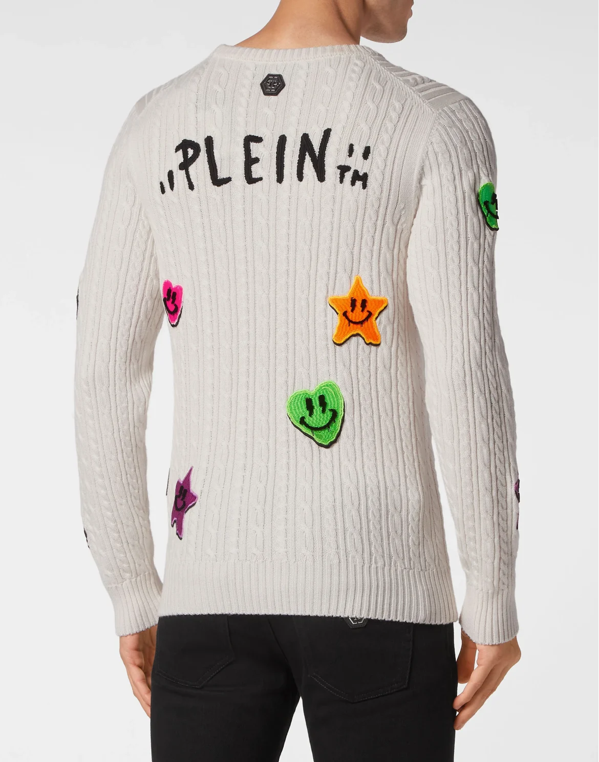 Wool Pullover Round Neck, цвет: Белый