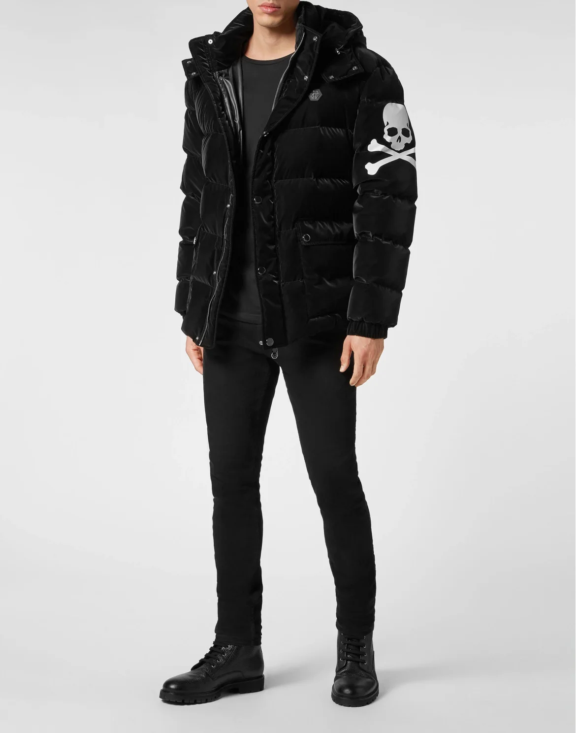 Padded Jacket Skull&Bones, цвет: Черный