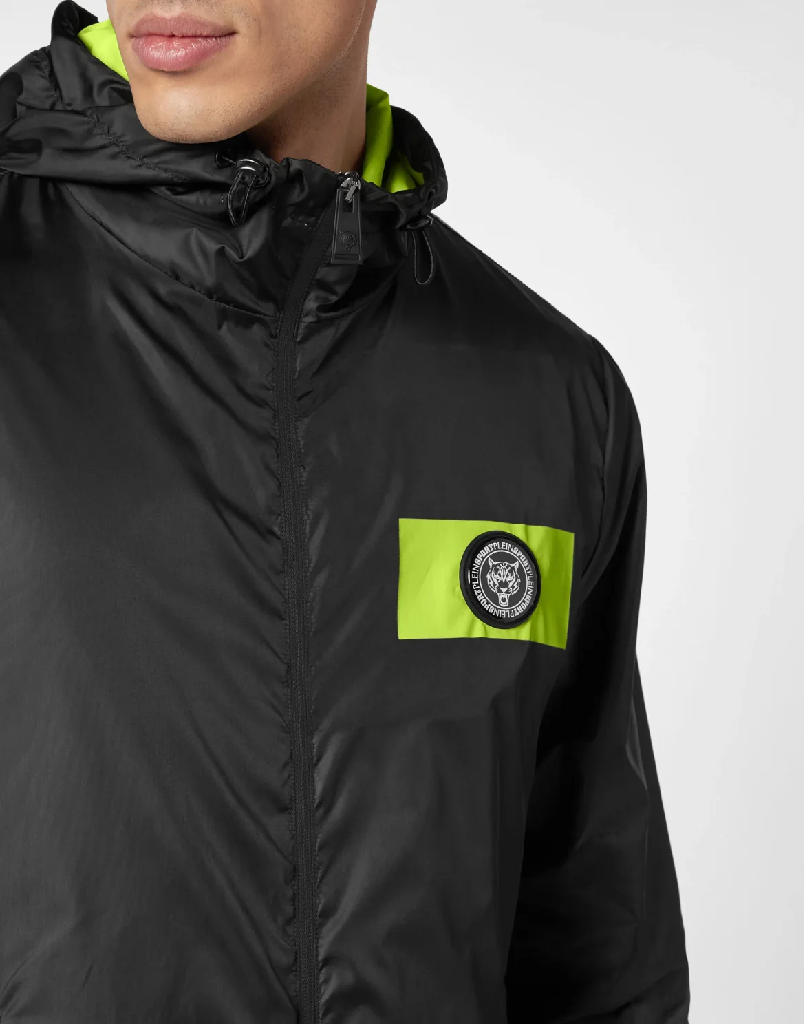 Nylon Windbreaker, цвет: Черный