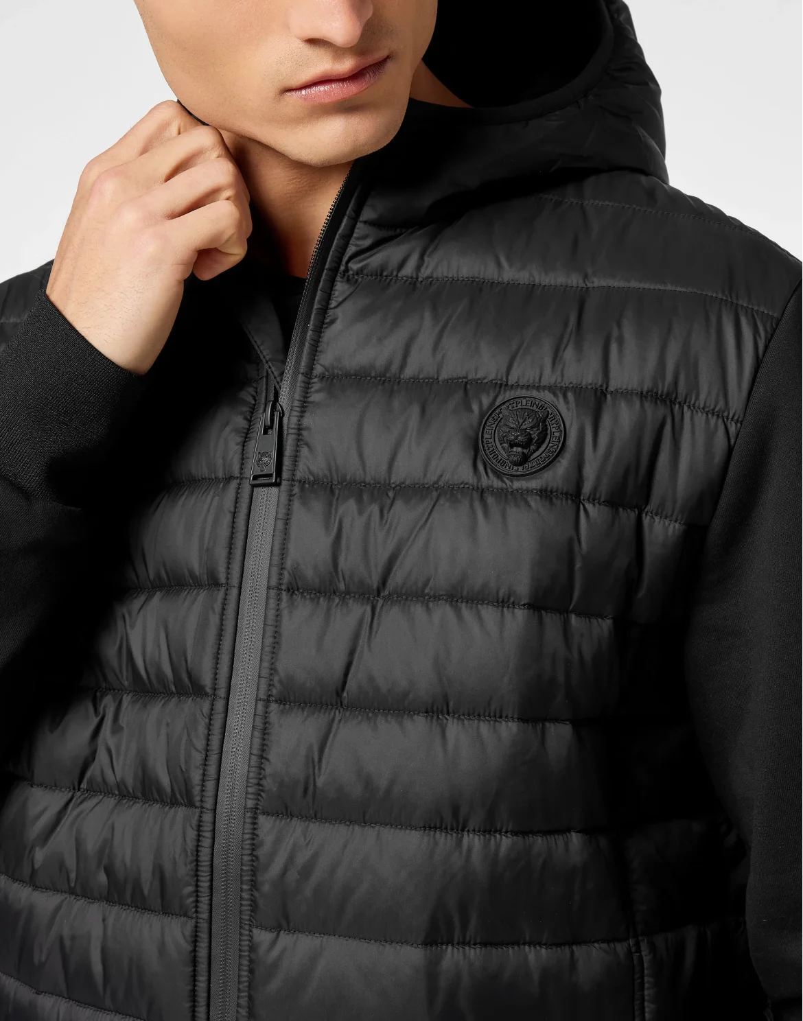 Nylon Padded Jacket, цвет: Черный