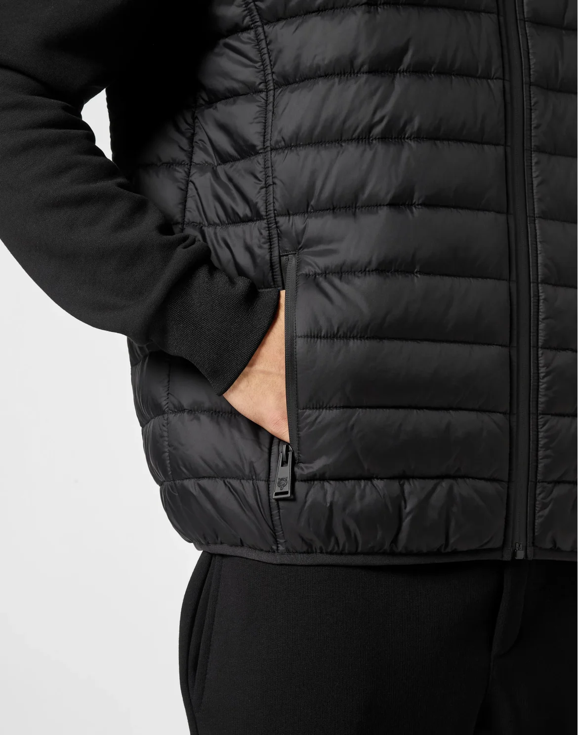 Nylon Padded Jacket, цвет: Черный