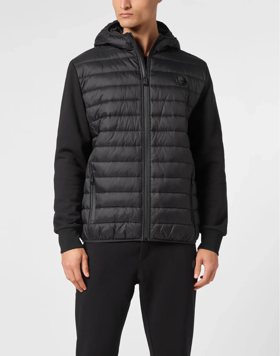 Nylon Padded Jacket, цвет: Черный