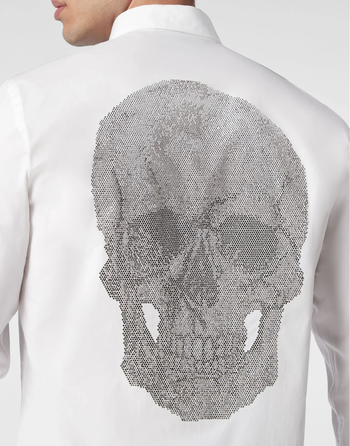 Shirt Sugar daddy Skull strass, цвет: Белый