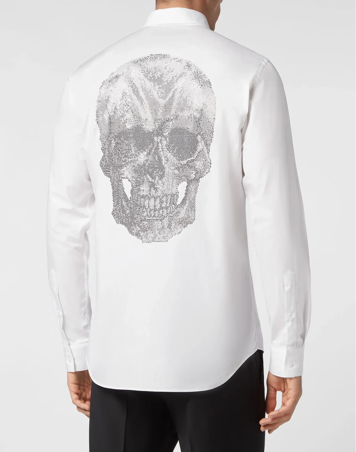 Shirt Sugar daddy Skull strass, цвет: Белый