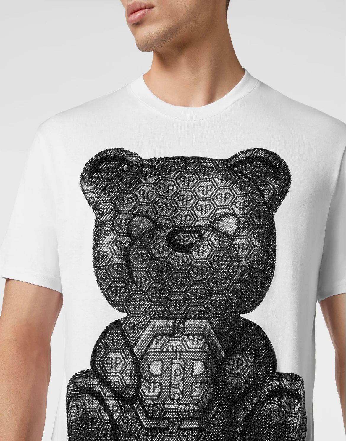 T-shirt Round Neck SS 3D Teddy, цвет: Белый