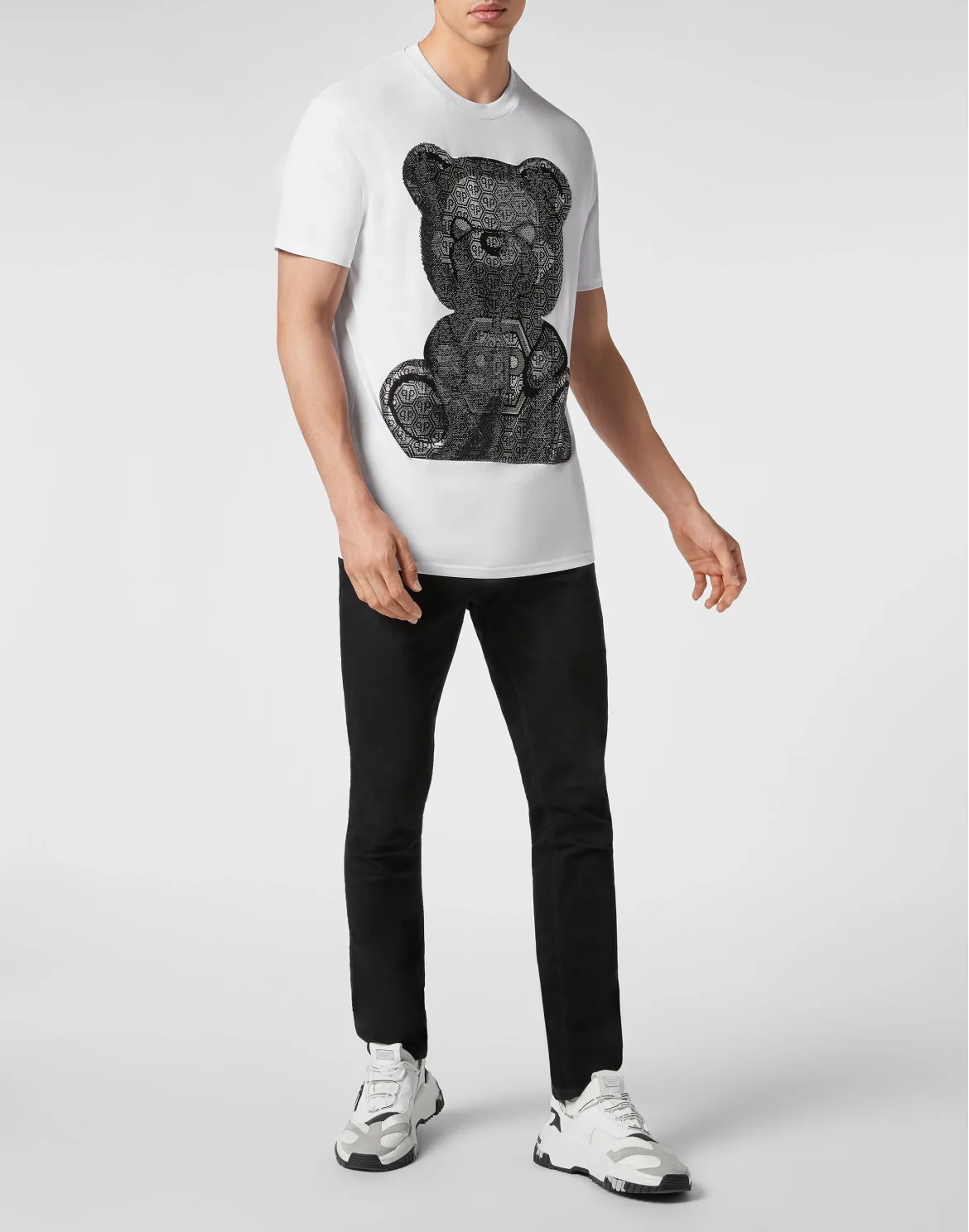 T-shirt Round Neck SS 3D Teddy, цвет: Белый