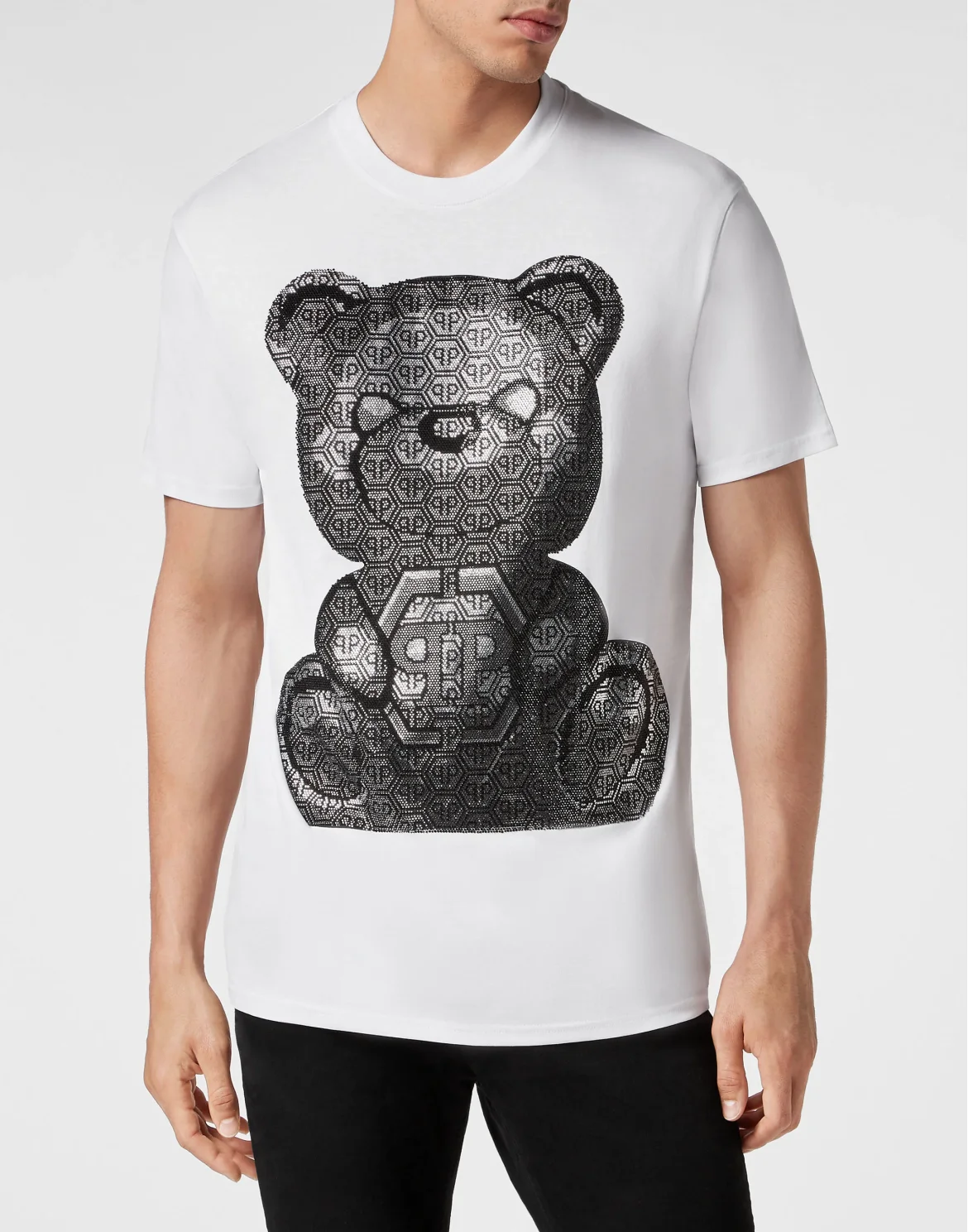 T-shirt Round Neck SS 3D Teddy, цвет: Белый