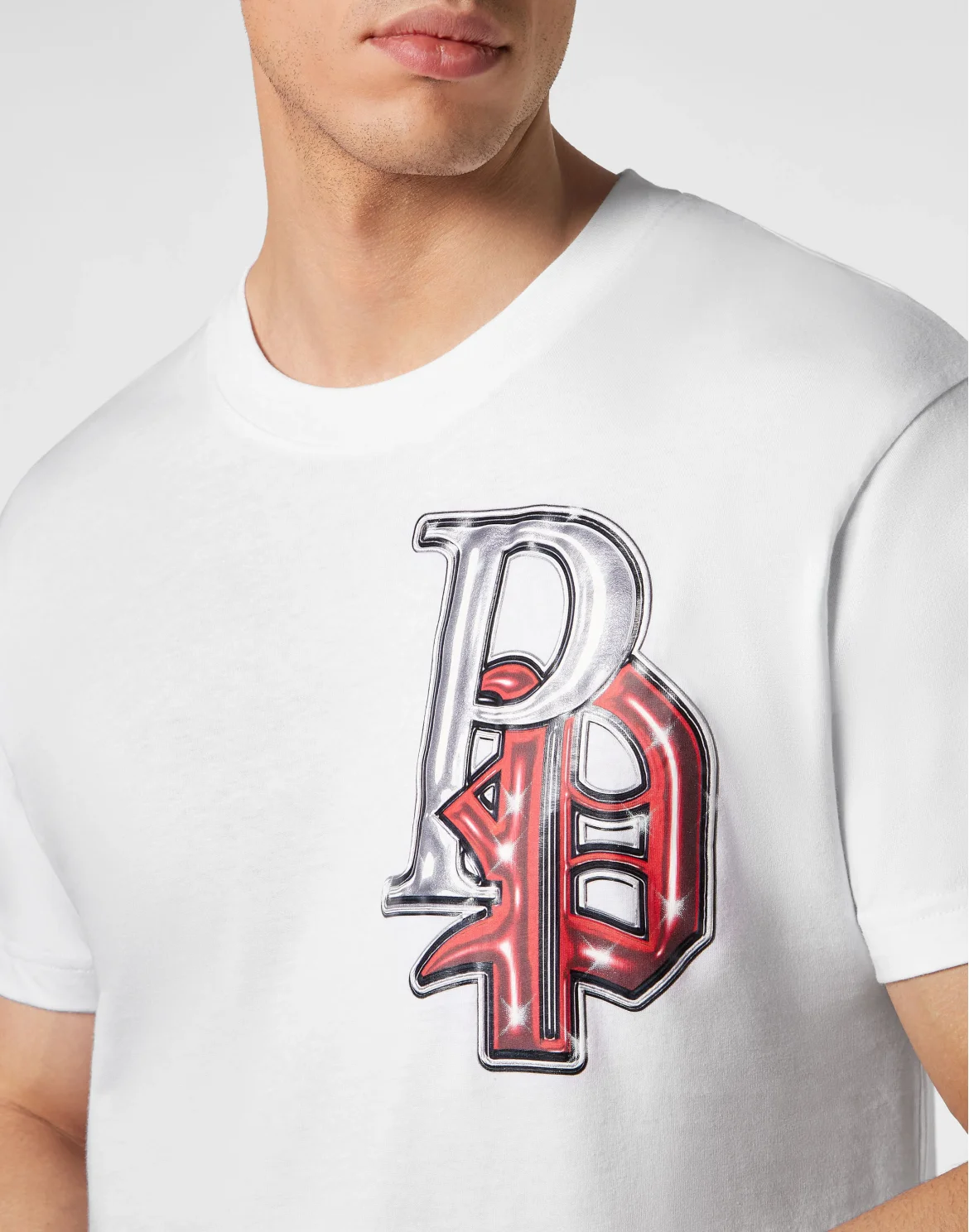 T-shirt Round Neck SS Gothic Plein, цвет: Белый