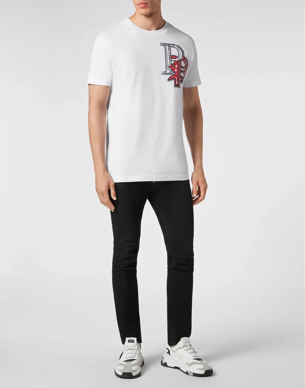 T-shirt Round Neck SS Gothic Plein, цвет: Белый