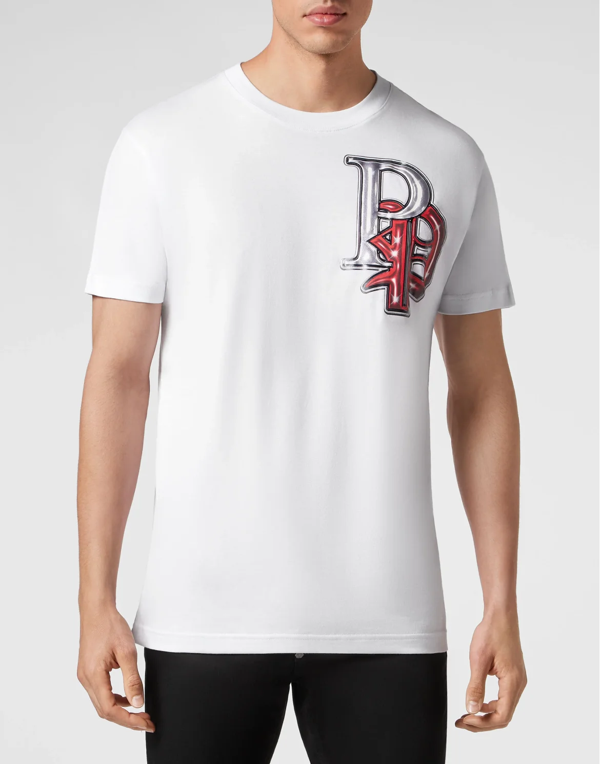 T-shirt Round Neck SS Gothic Plein, цвет: Белый