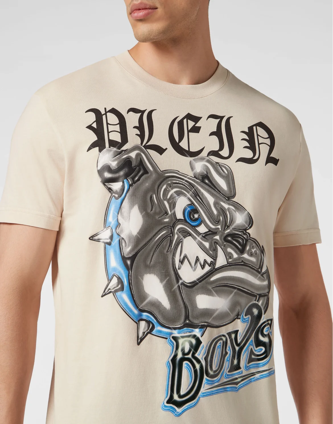 T-shirt Round Neck SS Bulldogs, цвет: Бежевый