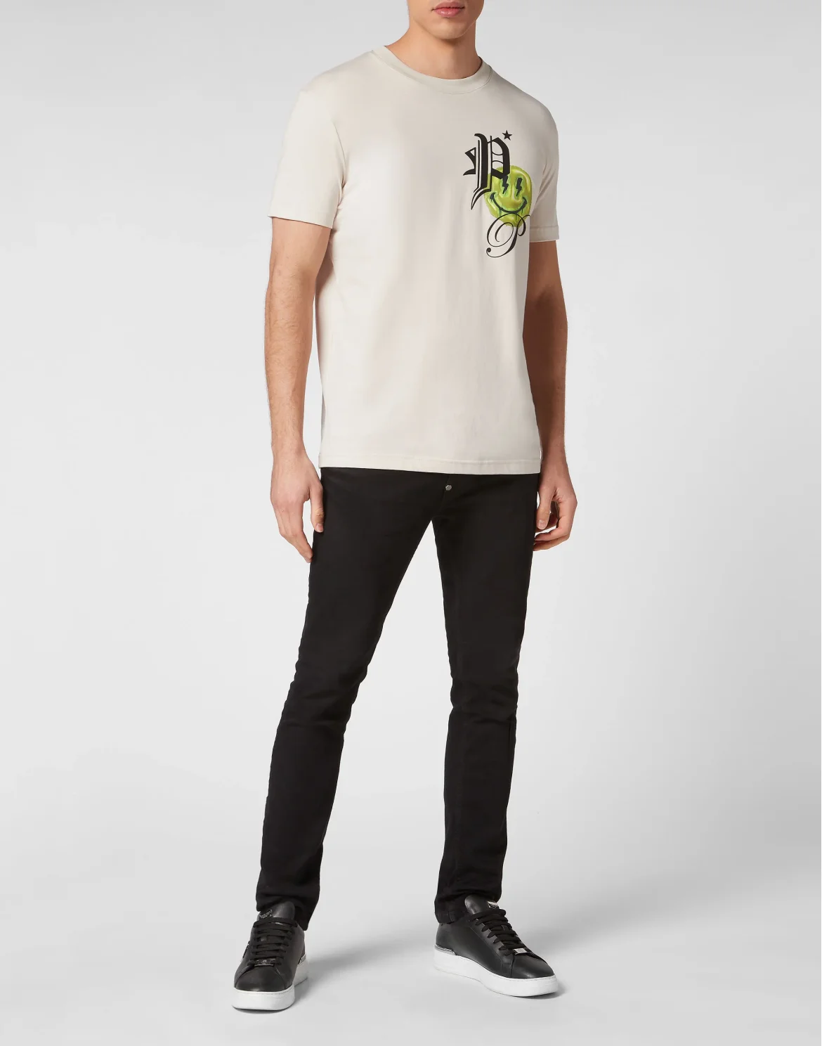 T-shirt Round Neck SS Smile, цвет: Бежевый