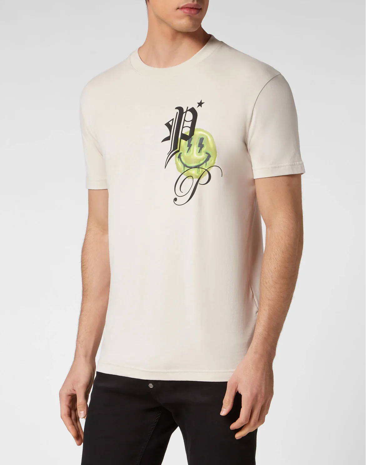T-shirt Round Neck SS Smile, цвет: Бежевый