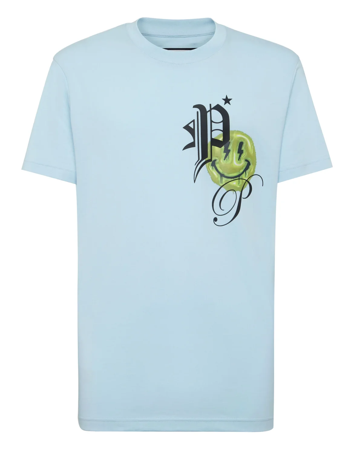 T-shirt Round Neck SS Smile, цвет: Голубой